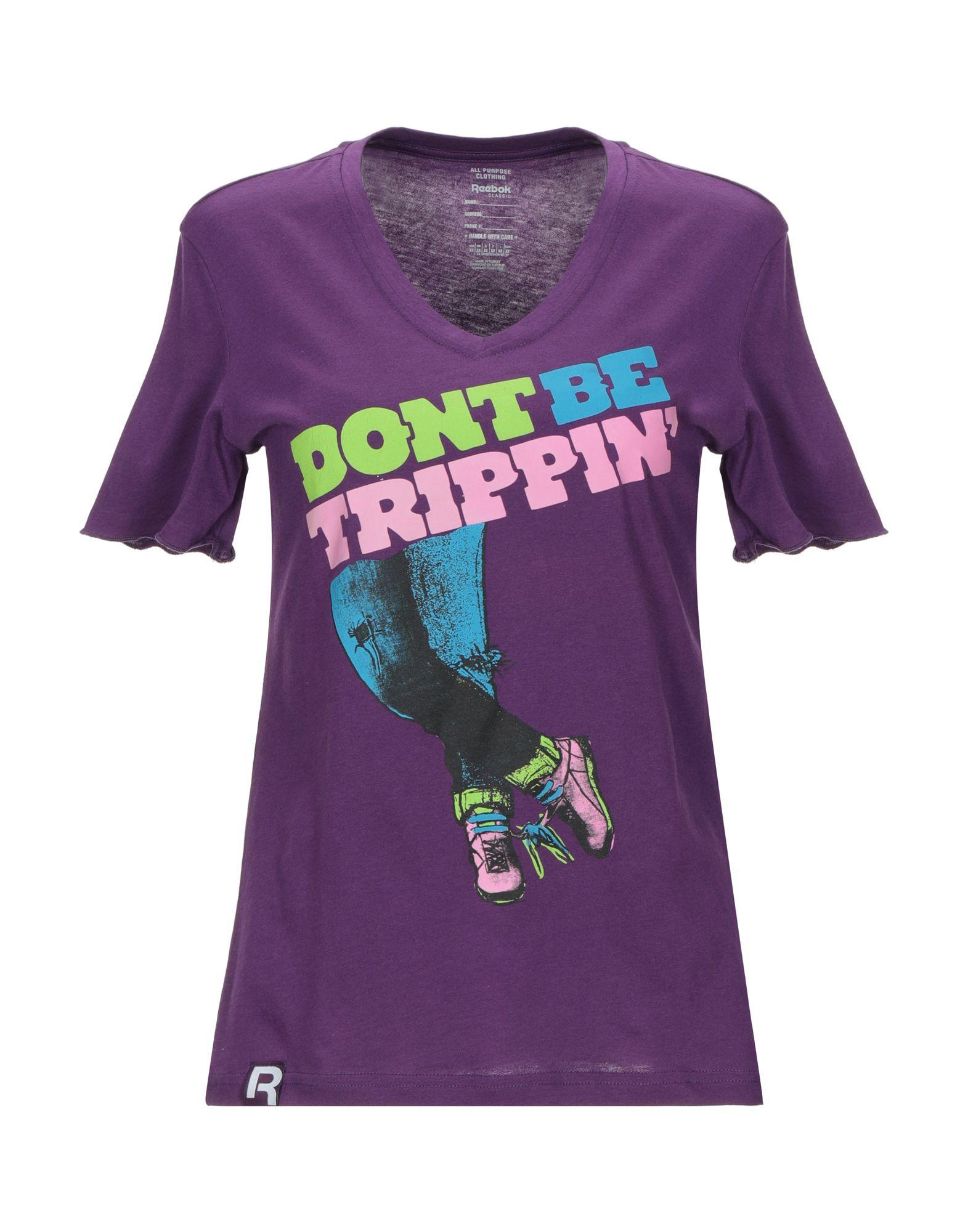 reebok classic t shirt violet