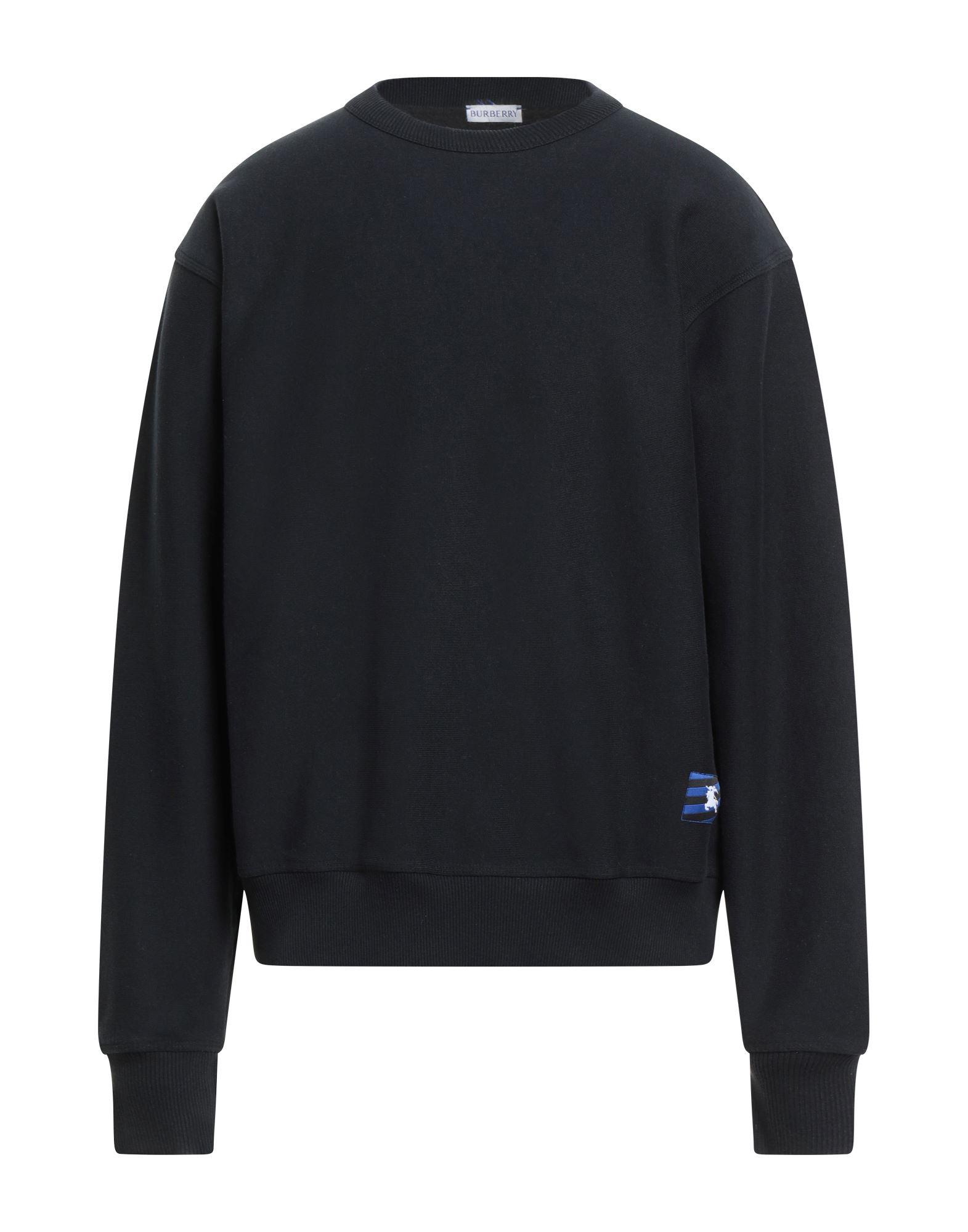スウェット・トレーナー BURBERRY Midnight Blue Cotton Blend Sweatshirt Burberry Midnight Blue Cotton Blend Sweatshirt in Black for