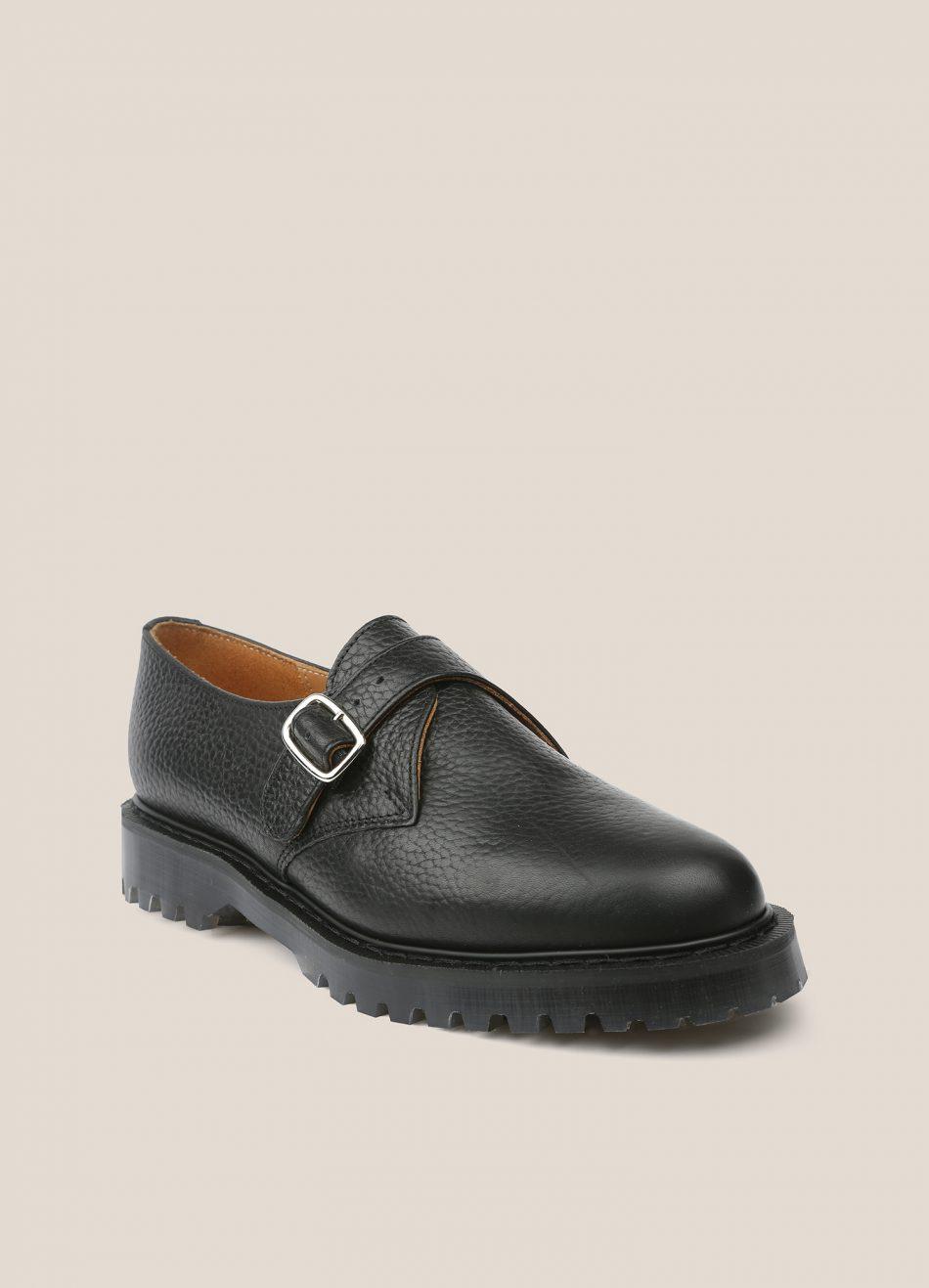 YMC Solovair X Ymc Grain Leather Monk Shoes Black for Men | Lyst