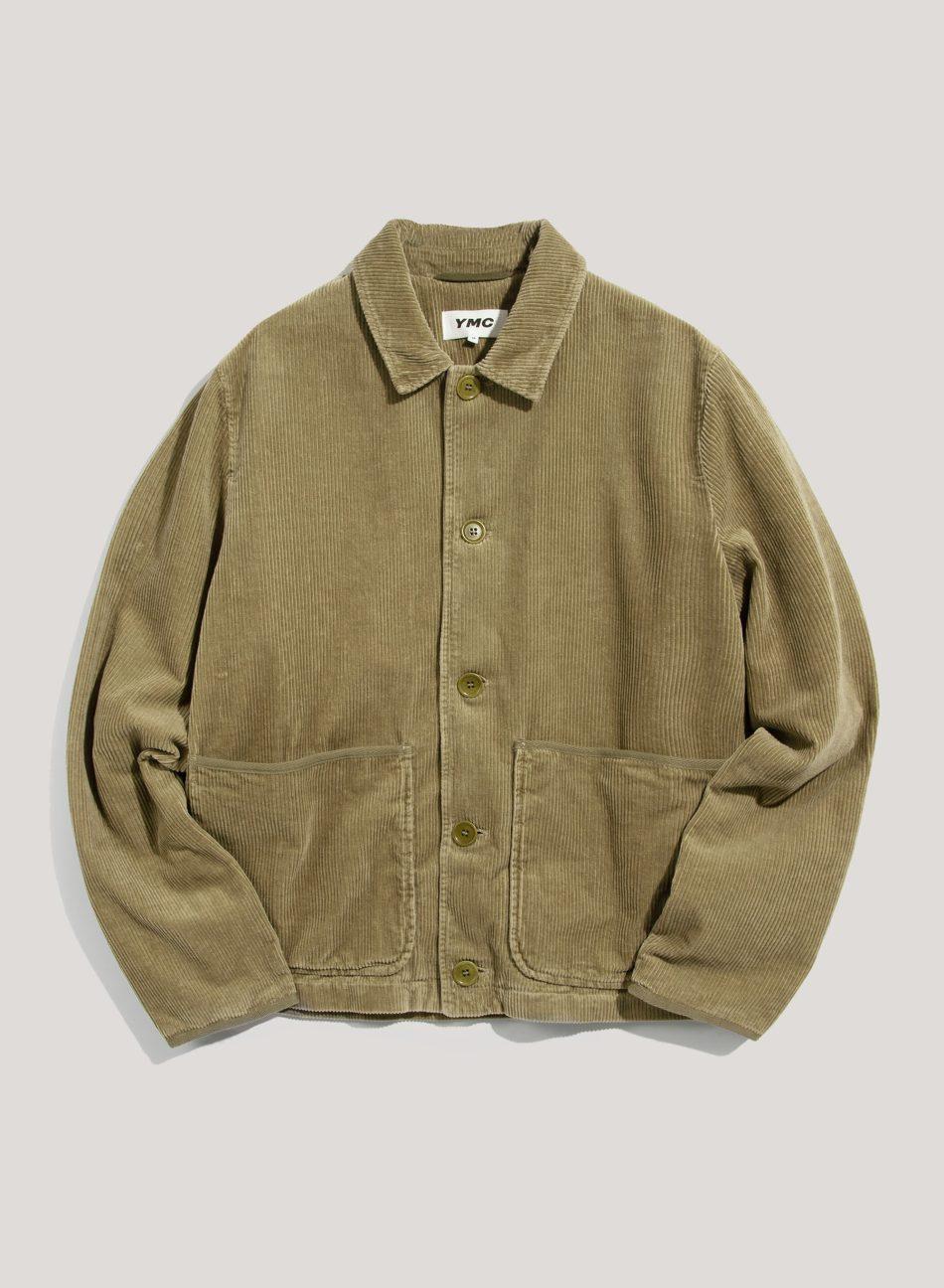 YMC Groundhog Corduroy Jacket Olive in Green for Men Lyst