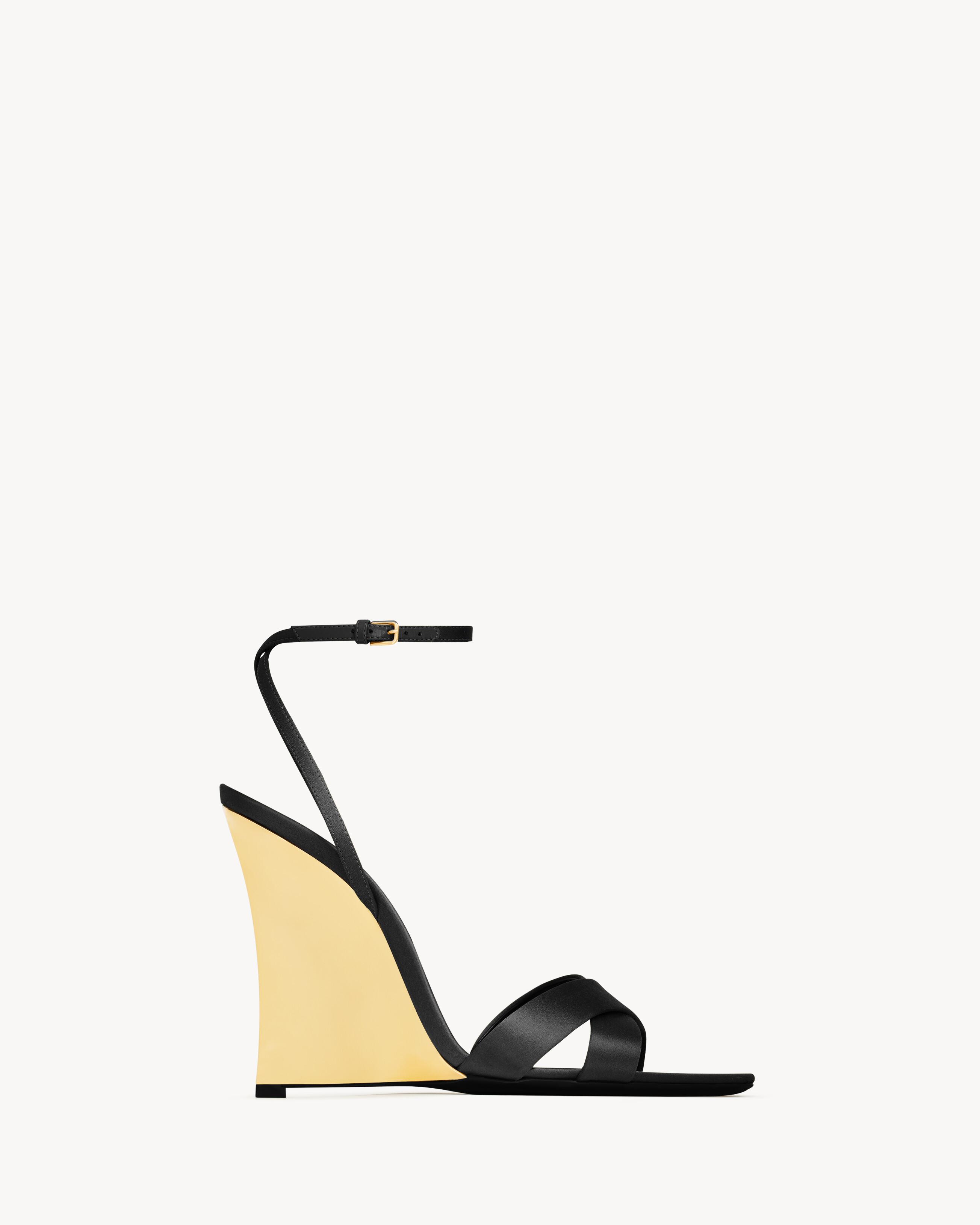【SAINT LAURENT】オピウム ミュール（サテンクレープ） オピウム サンダル（サテンクレープ） | Saint Laurent サン