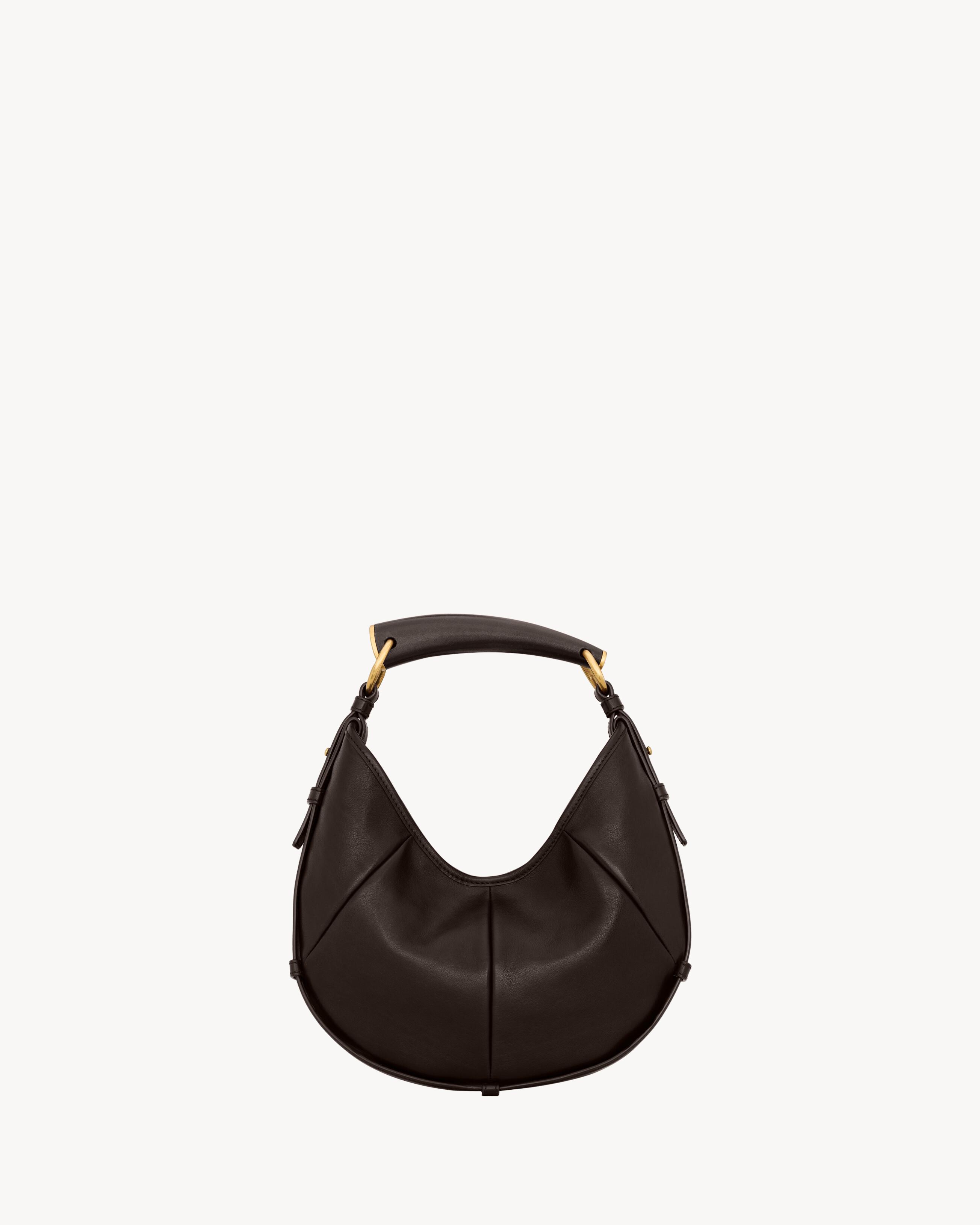 SAINT LAURENT ミニ ヴォルテール トップハンドルバッグ ブラック