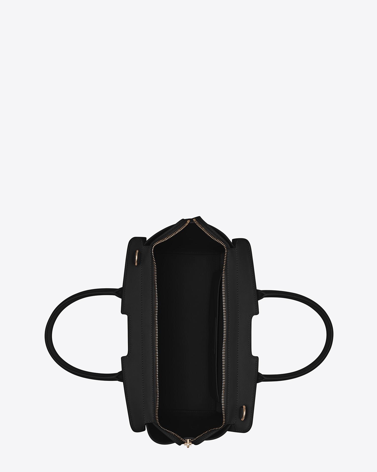Saint Laurent Downtown Baby Cabas In Leather And Suede in Black | Lyst