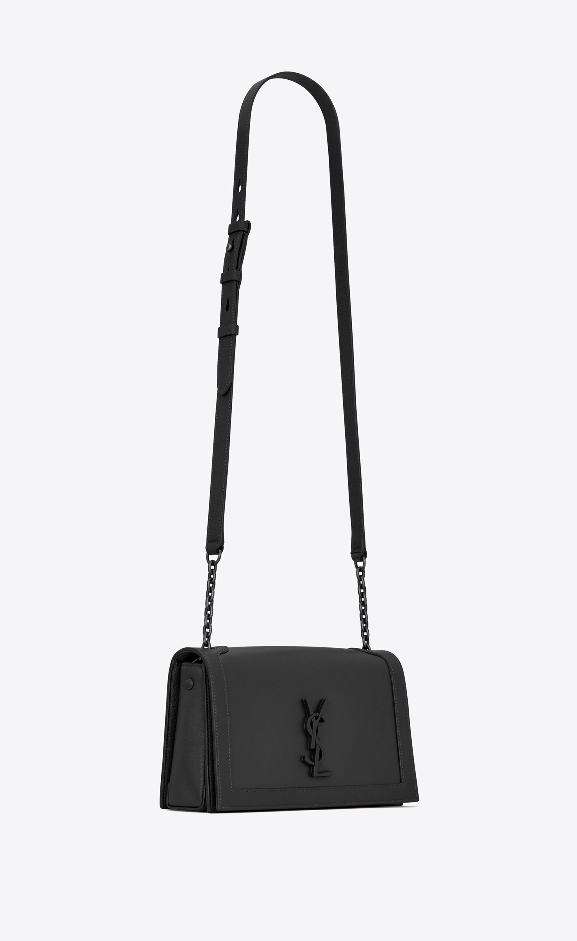 Saint Laurent - Black Smooth Leather Backpack
