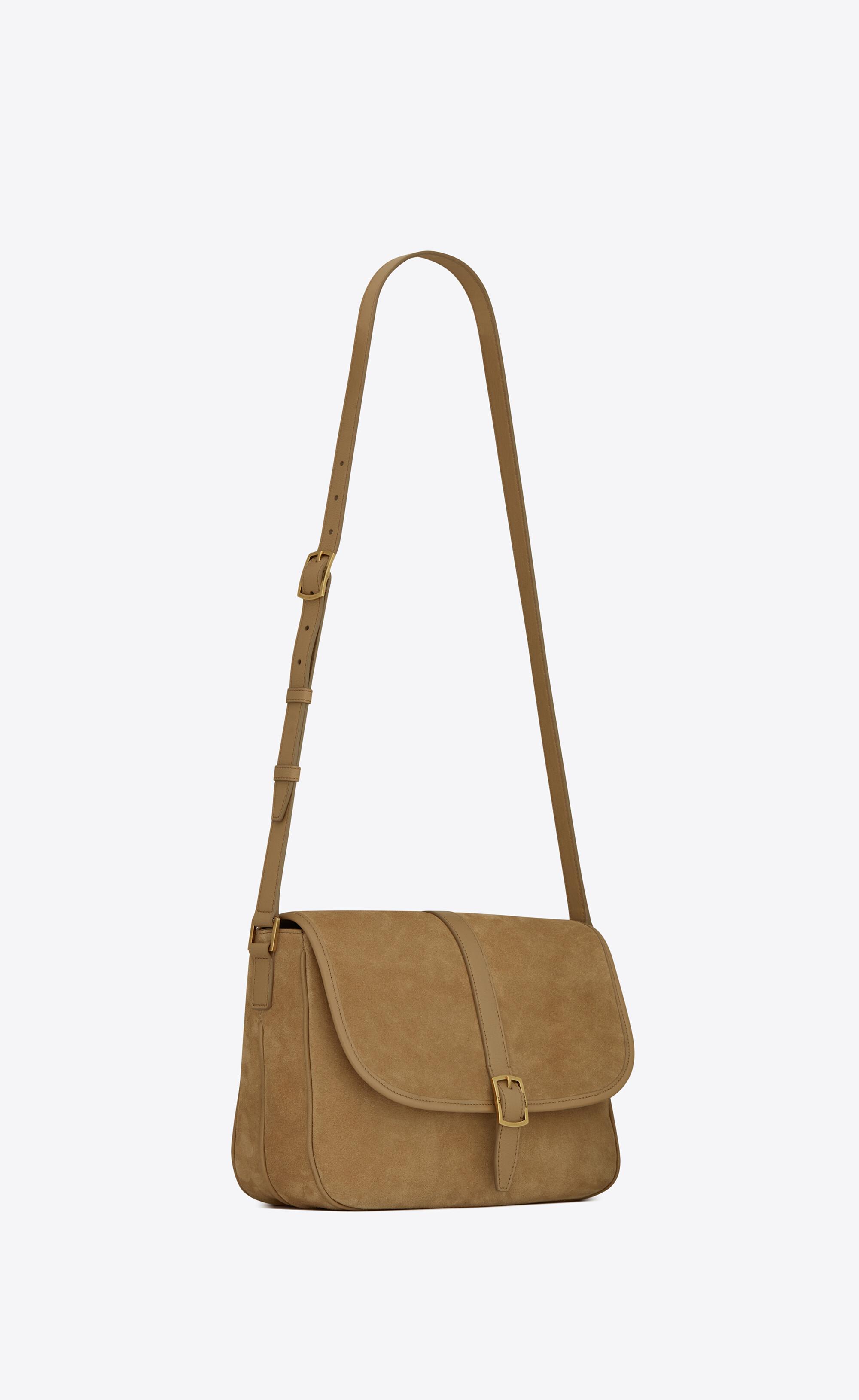 Saint Laurent Sorbonne Flap Bag In Suede And Vintage Leather | Lyst