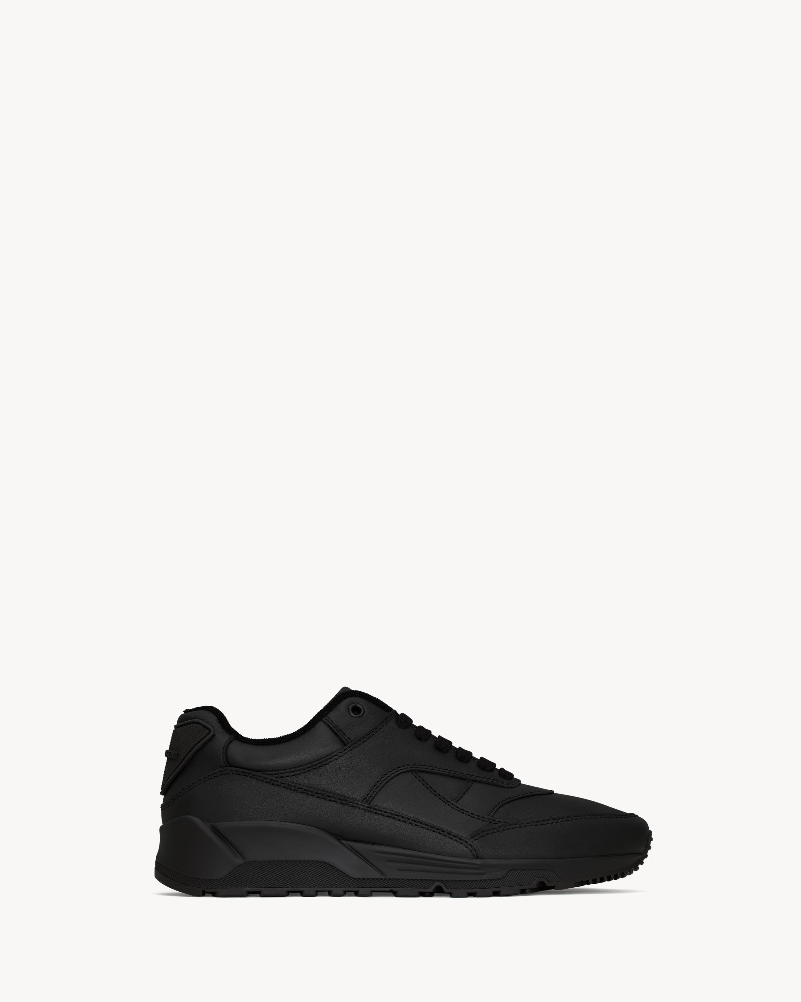 SAINT LAURENT バンプ スニーカー ブラック 大人気 数量限定 メンズ Saint Laurent バンプ スニーカー（スムースレザー