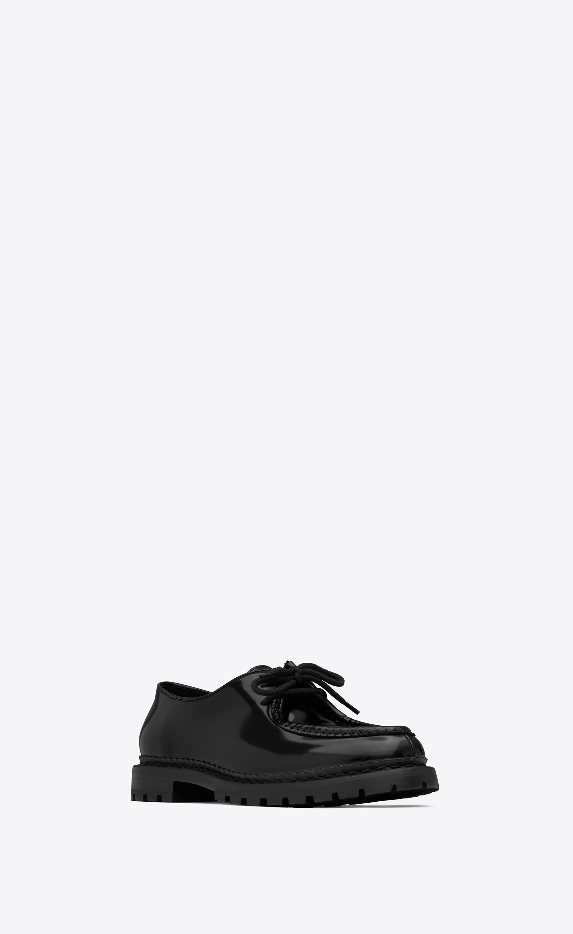 Saint Laurent Malo Derbies in Black for Men | Lyst