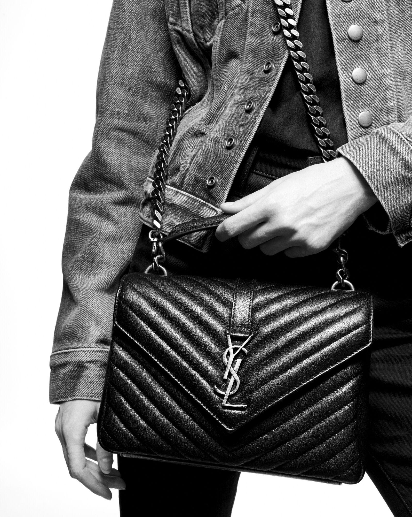 ysl college medium black