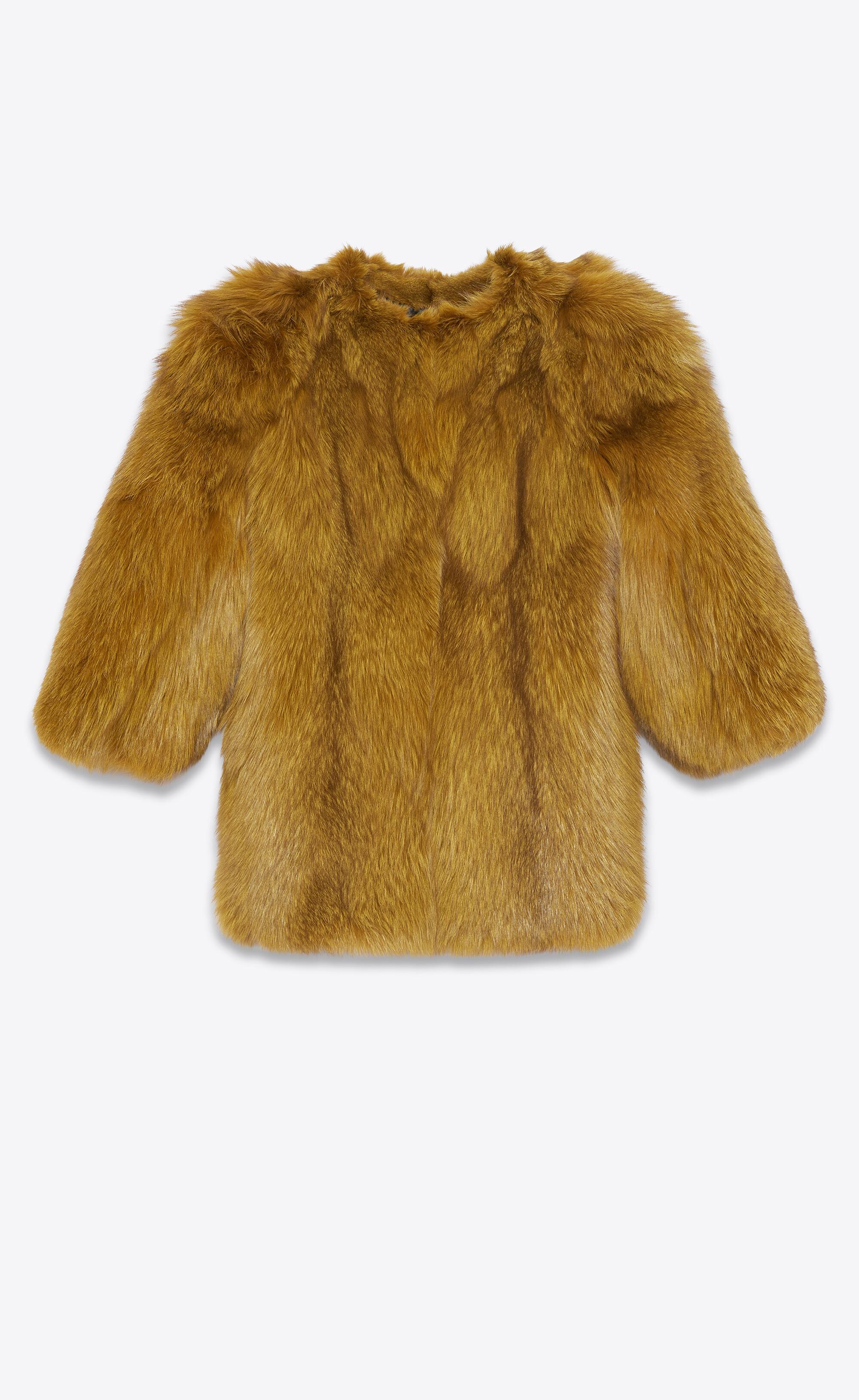 ysl fur coat