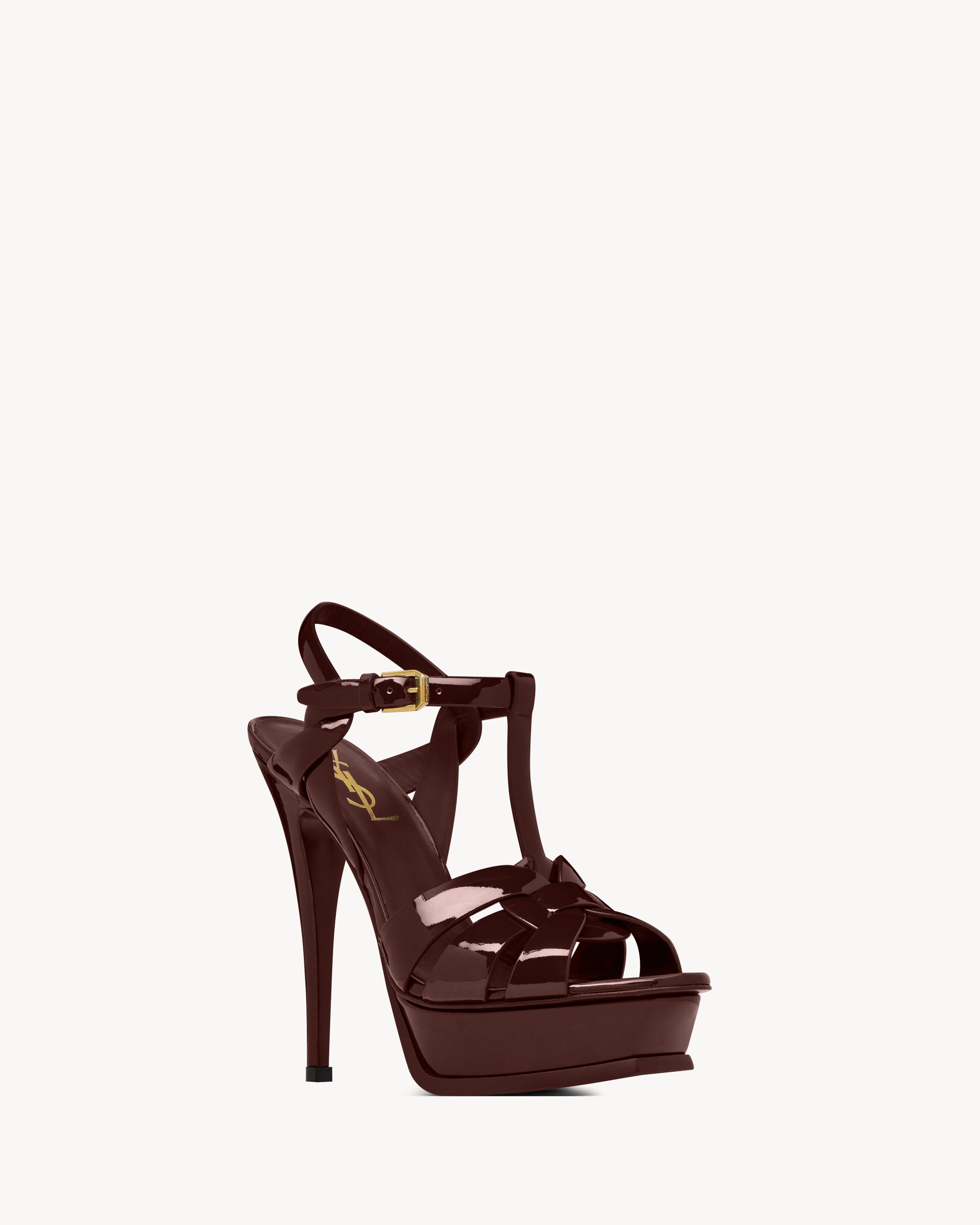 Women's Saint Laurent Sandal heels | Lyst