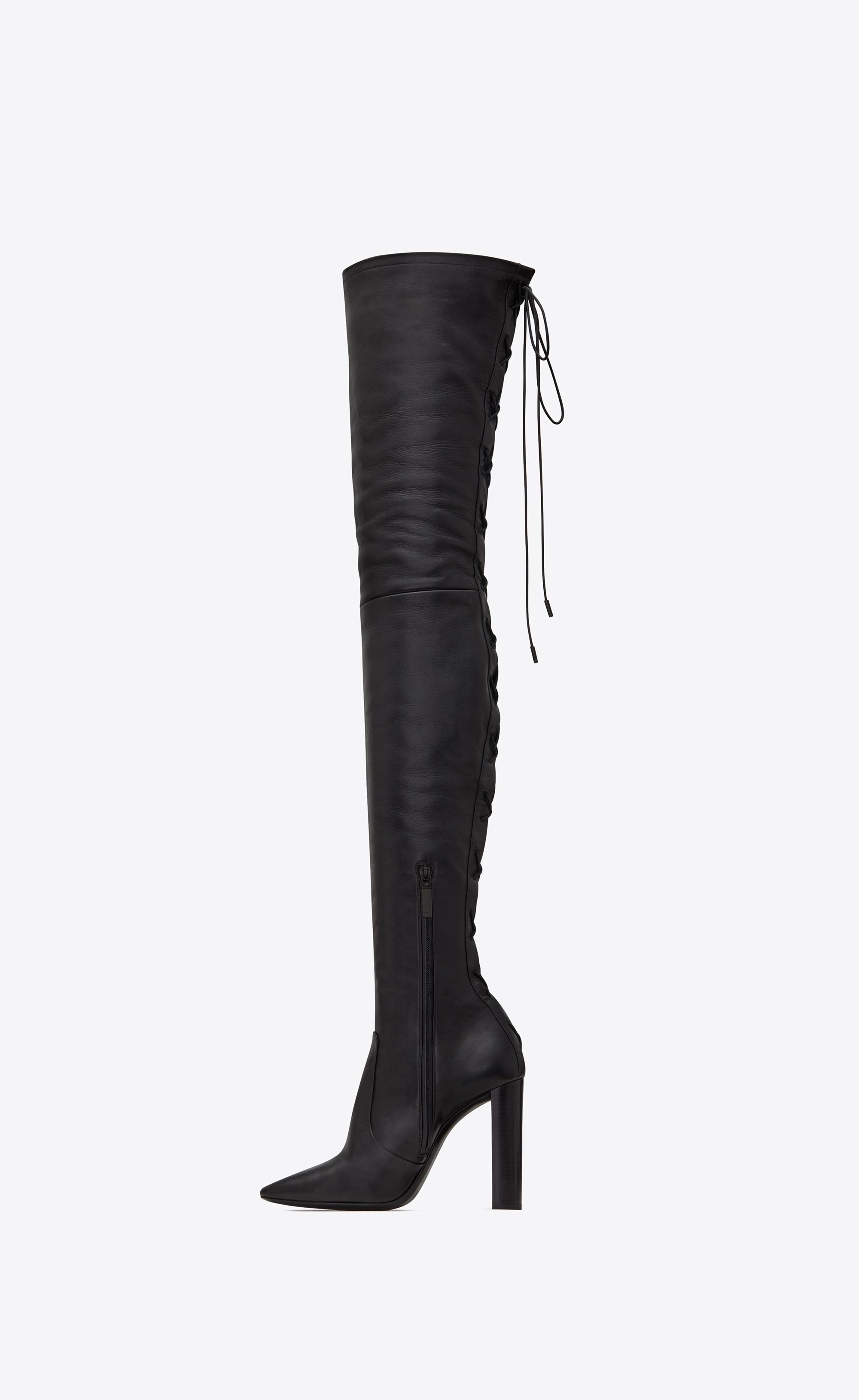 ysl high boots