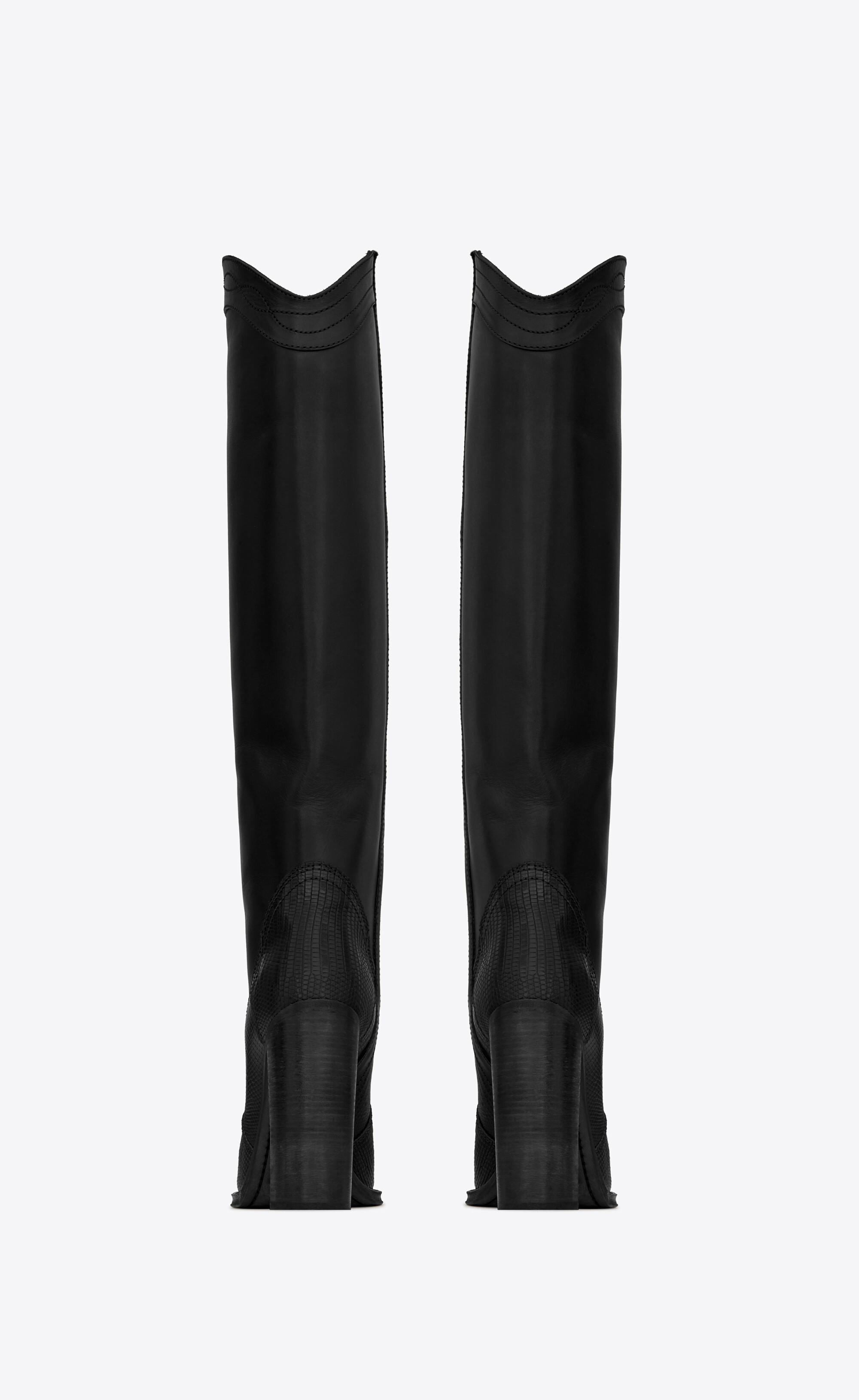 saint laurent kate knee high boots