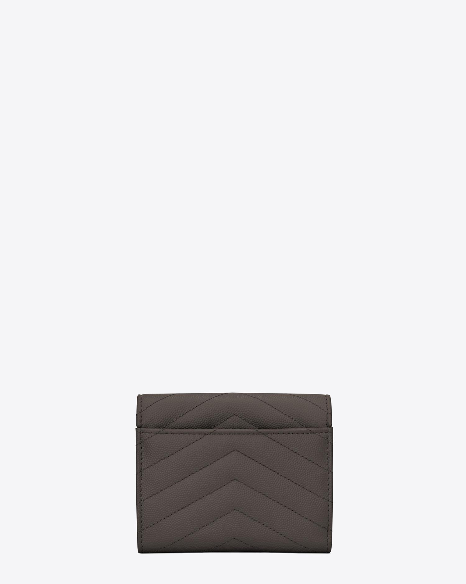 ysl compact trifold wallet