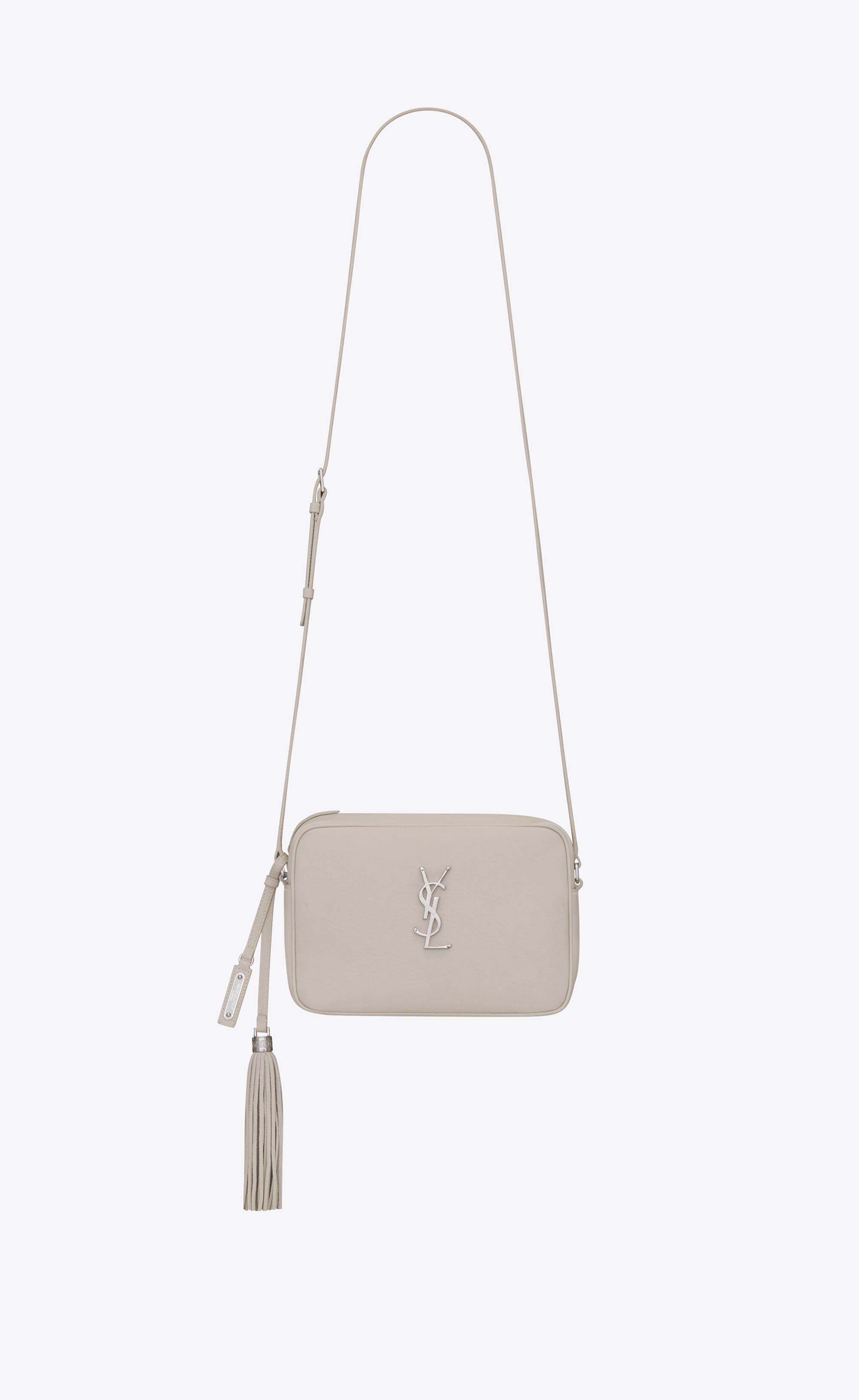 ysl lou camera bag white