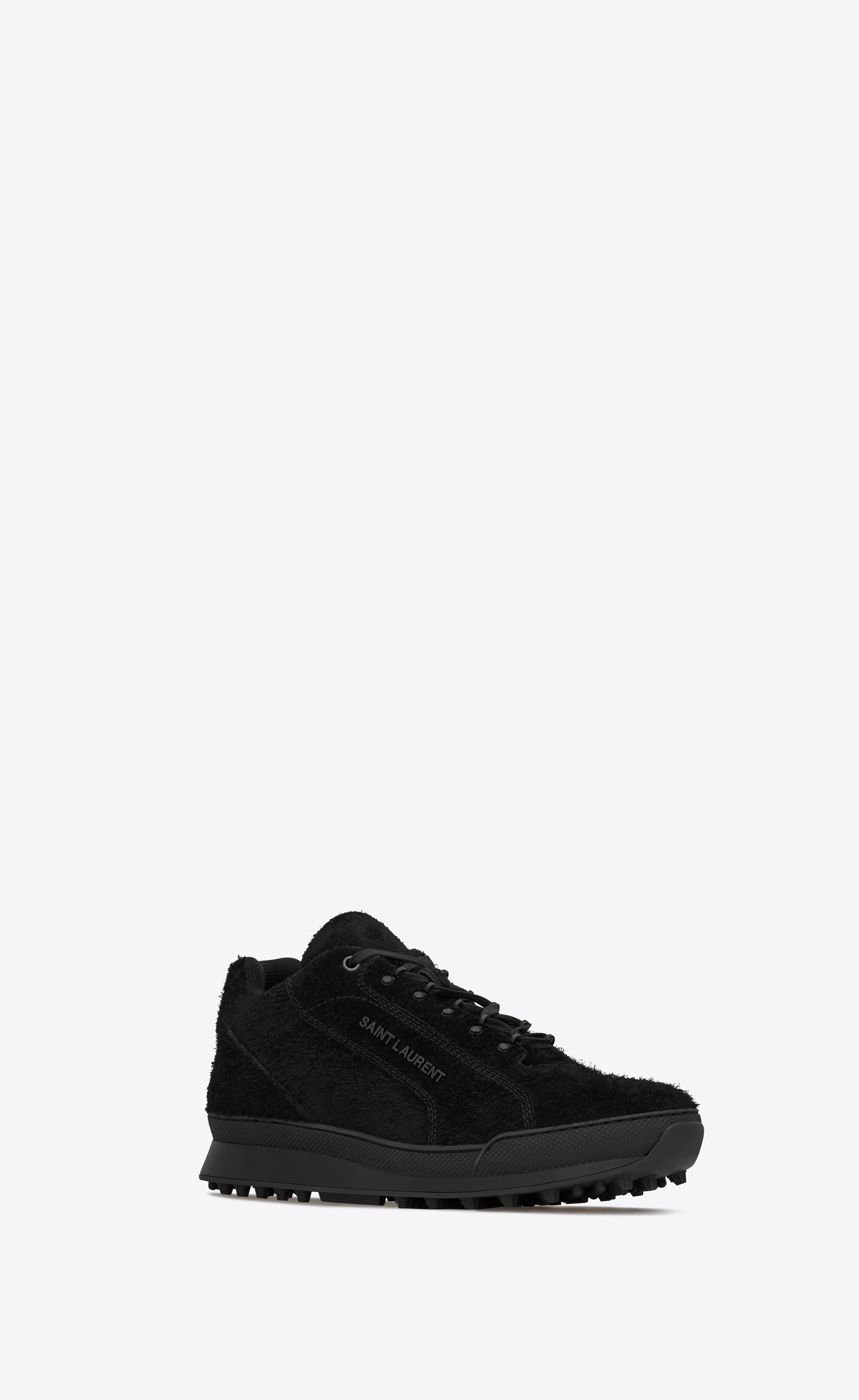 Saint Laurent Jump Sneakers In Suede in Black for Men - Lyst