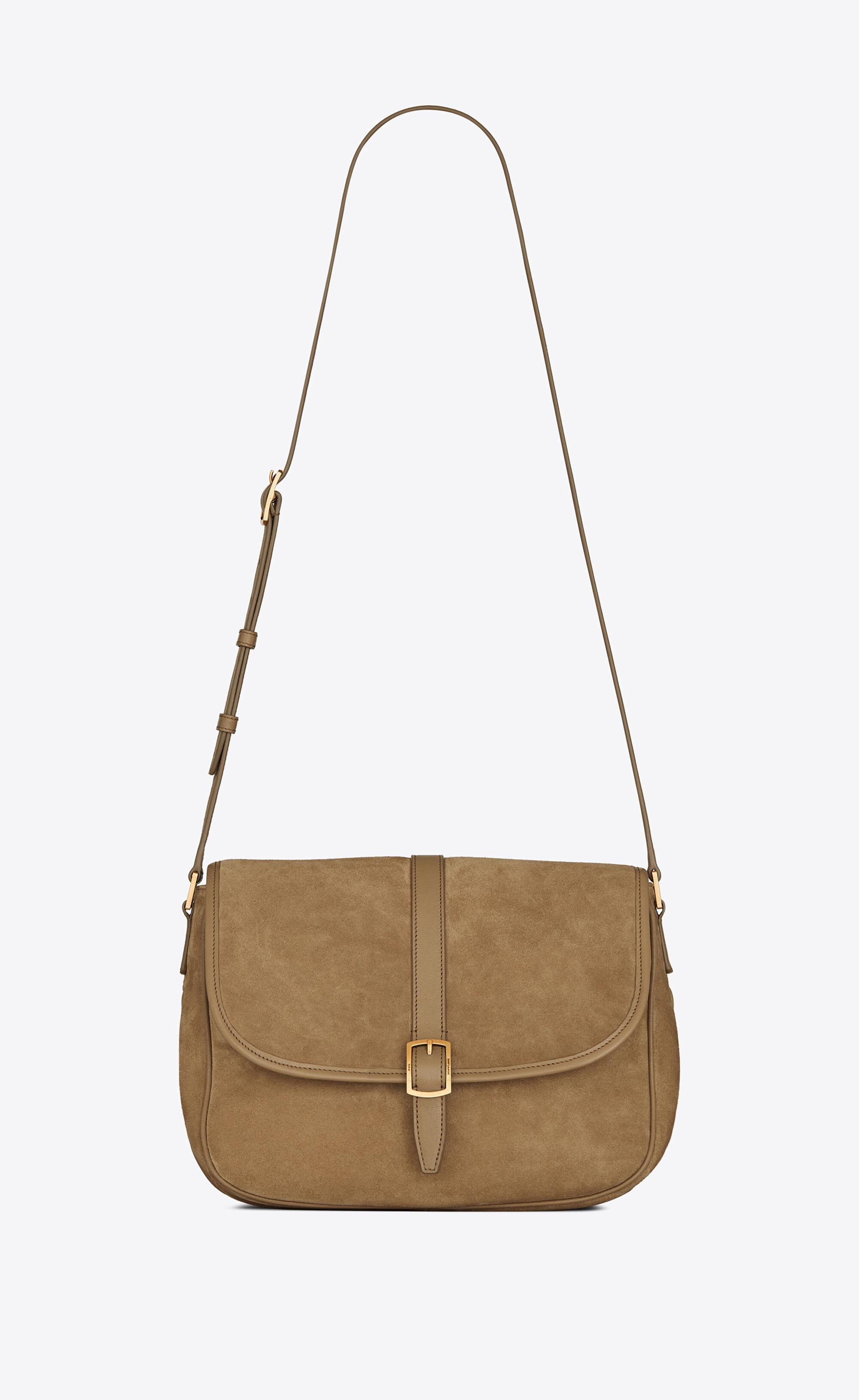 Compare prices for SORBONNE flap bag in suede and vintage leather