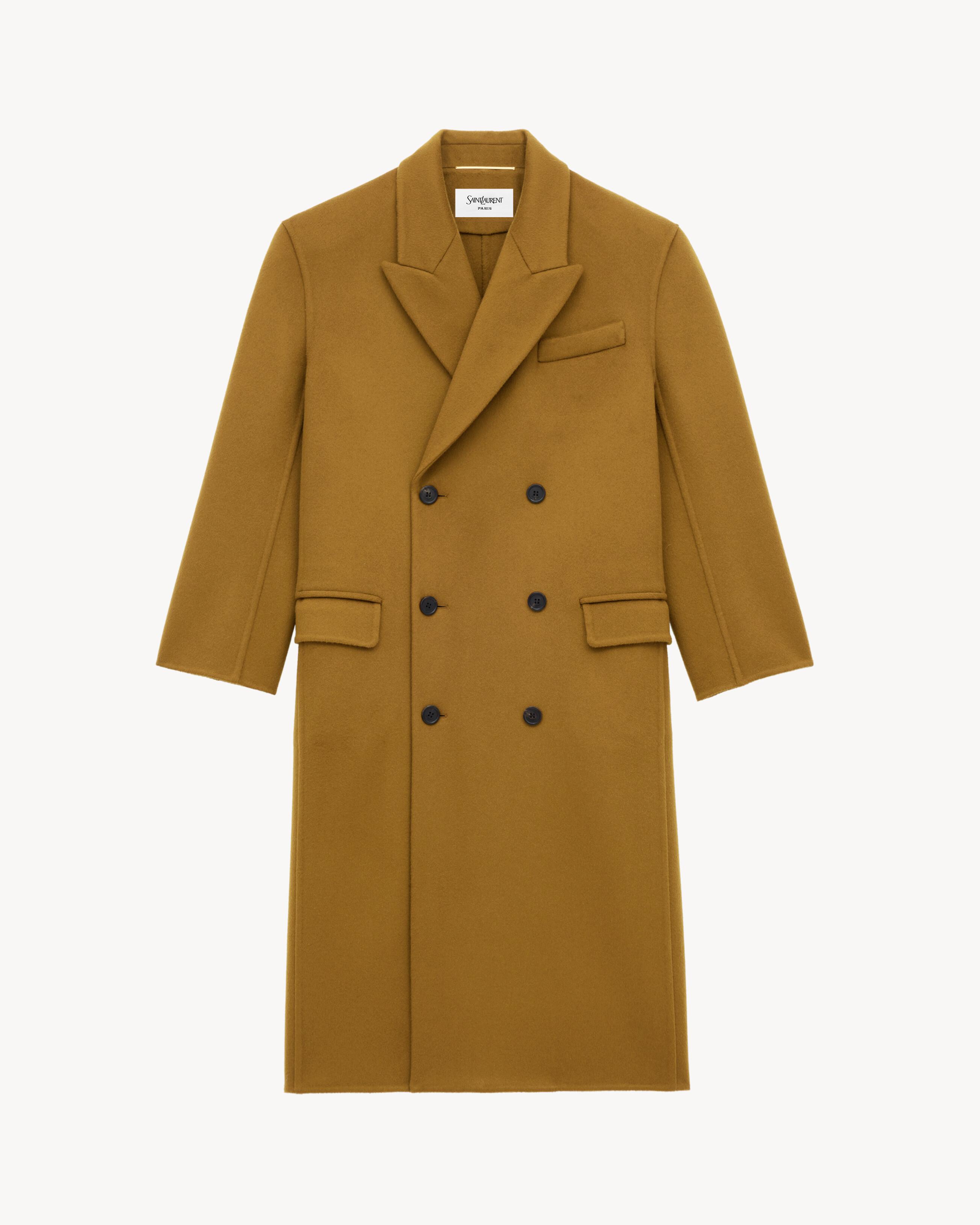 YVES SAINT LAURENT Parisウール ロングコート オレンジ YVES SAINT LAURENT Parisウール ロングコート オレンジ - メルカリ