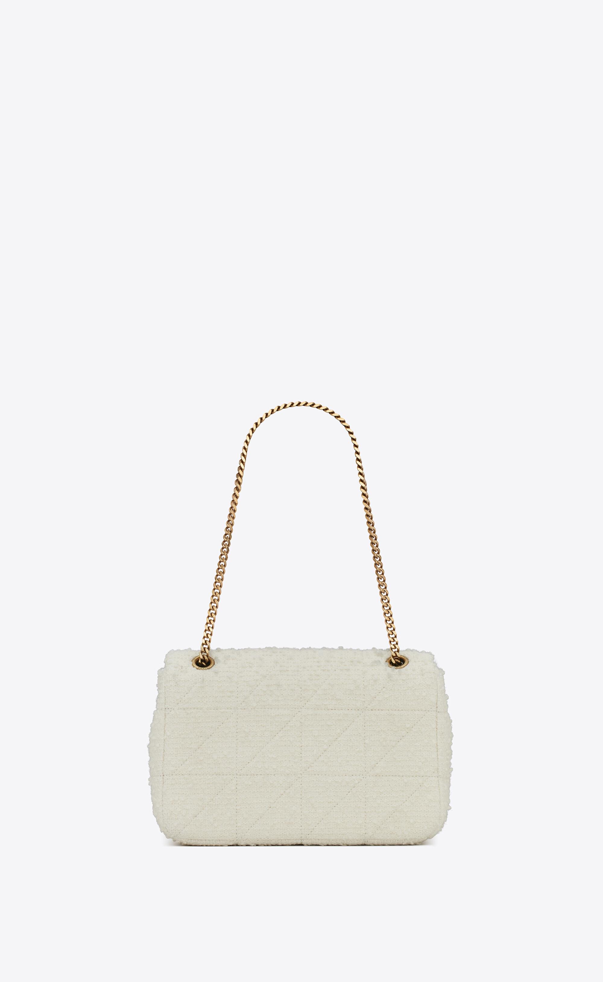 medium jamie quilted bouclé shoulder bag