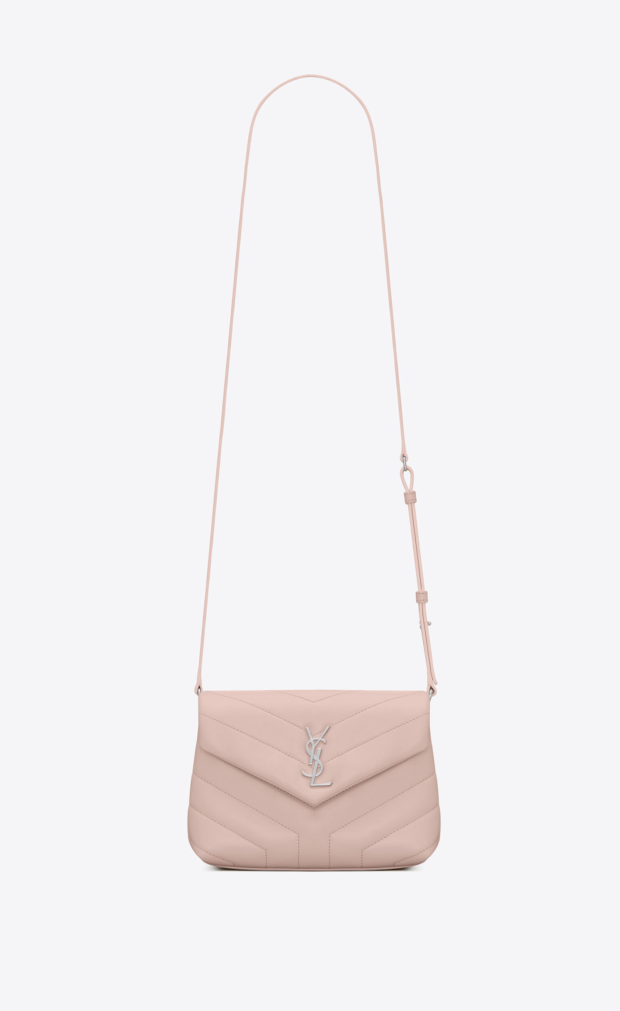 Saint Laurent Toy Loulou Strap Bag in Pink