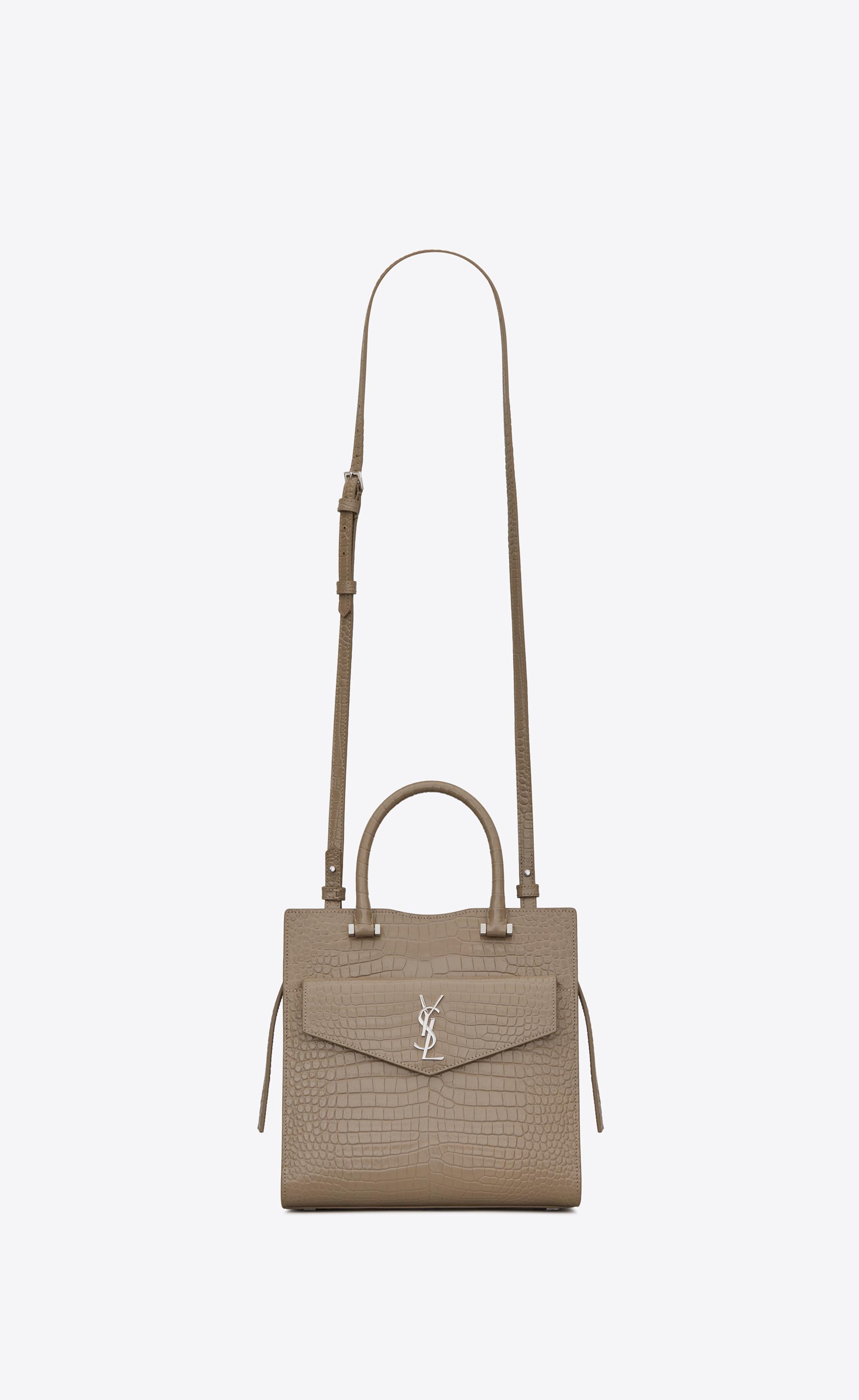 Saint Laurent Leather Uptown Small Tote ...