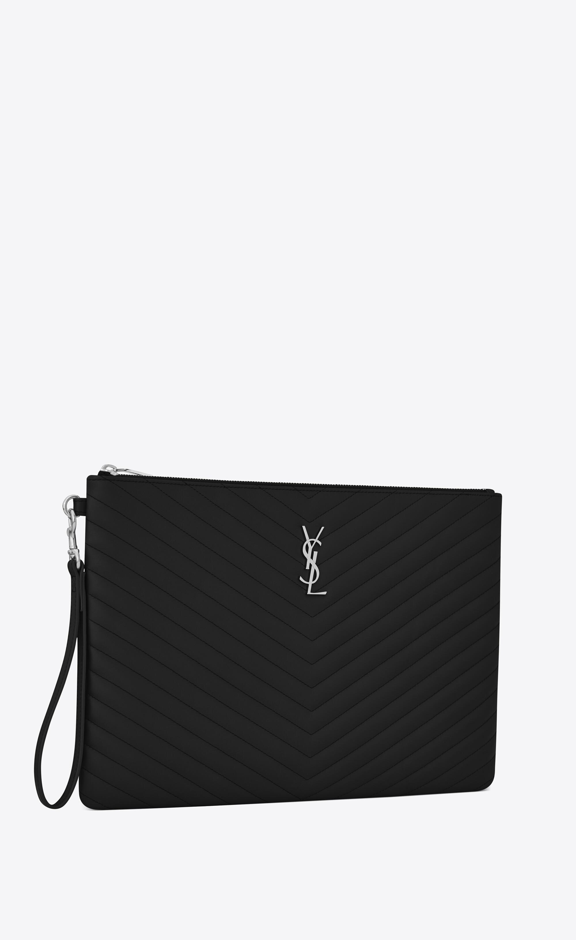 Saint Laurent, Bags, G Ysl Saint Laurent Cassandre Matelass Key Pouch  Smooth Leather Wallet 445