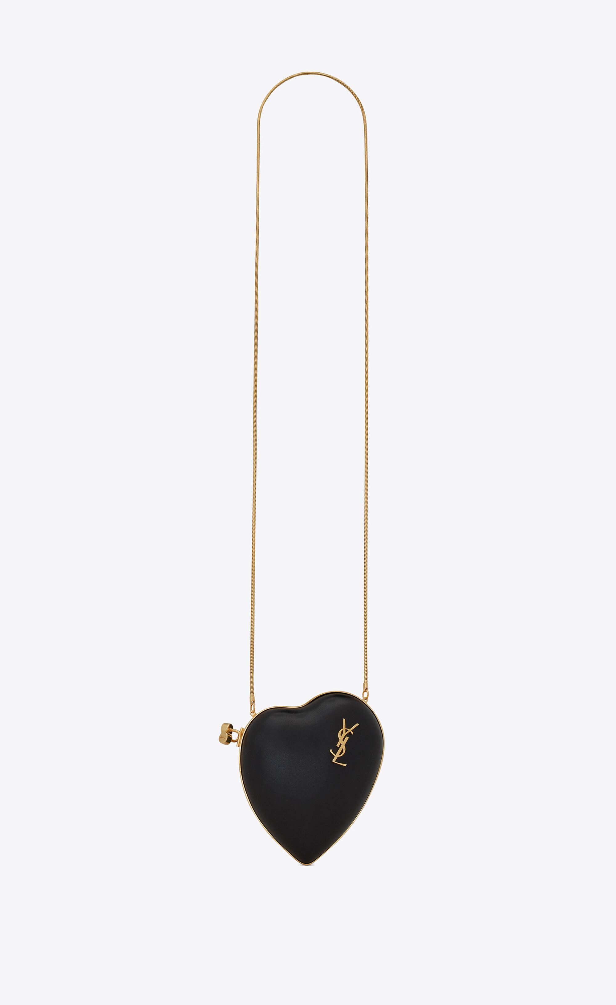 Saint Laurent Love Box In Smooth Leather in Black