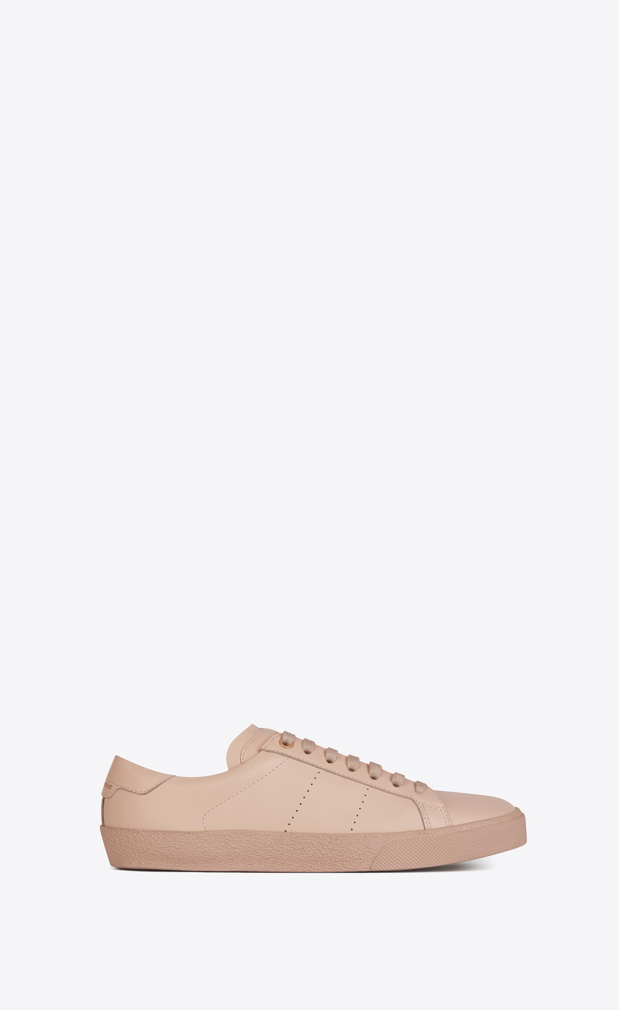 Saint Laurent Leather Pink Court Classic Sl/06 Sneakers | Lyst