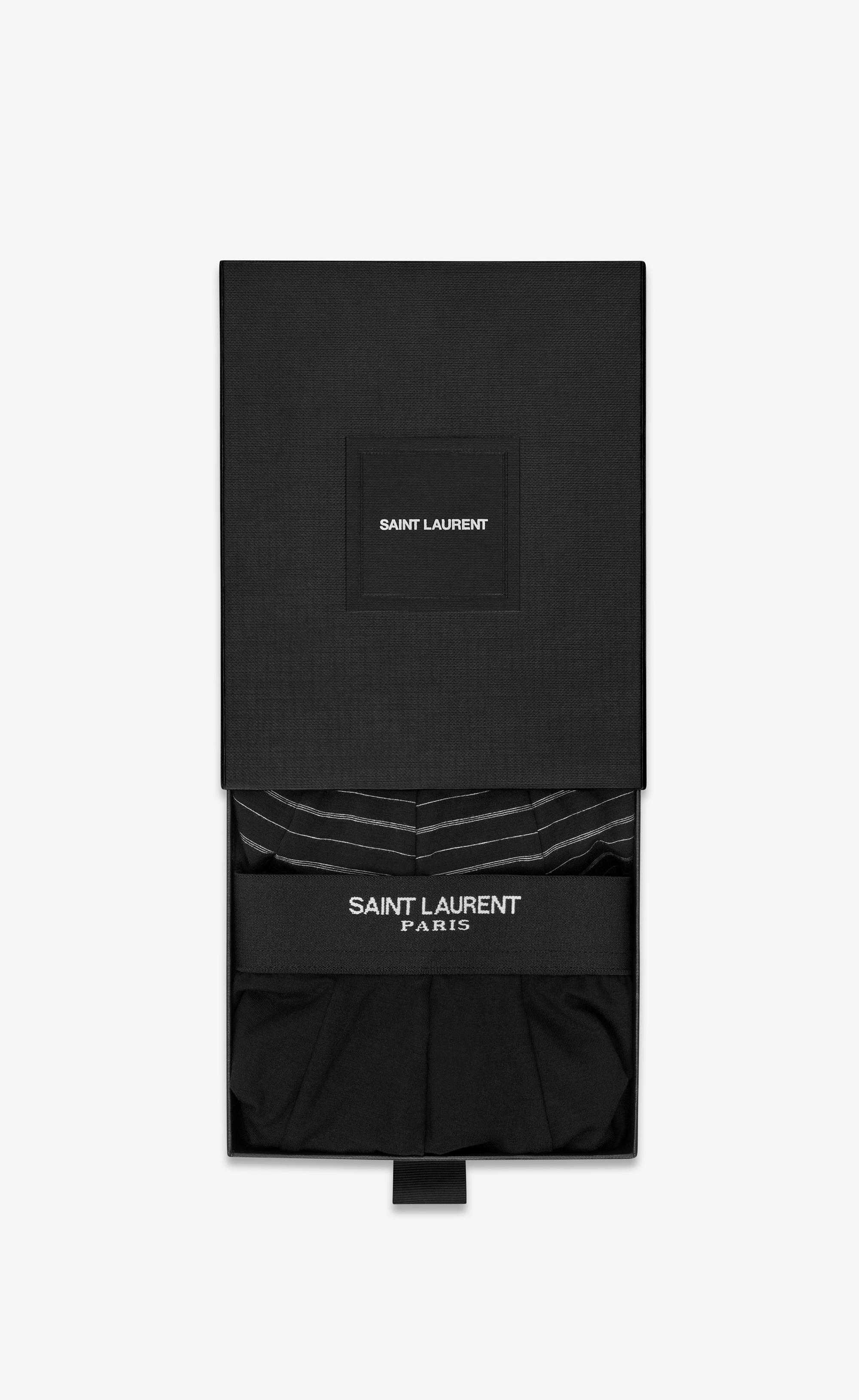 Saint Laurent 2 Jersey Boxer Briefs in Black for Men | Lyst