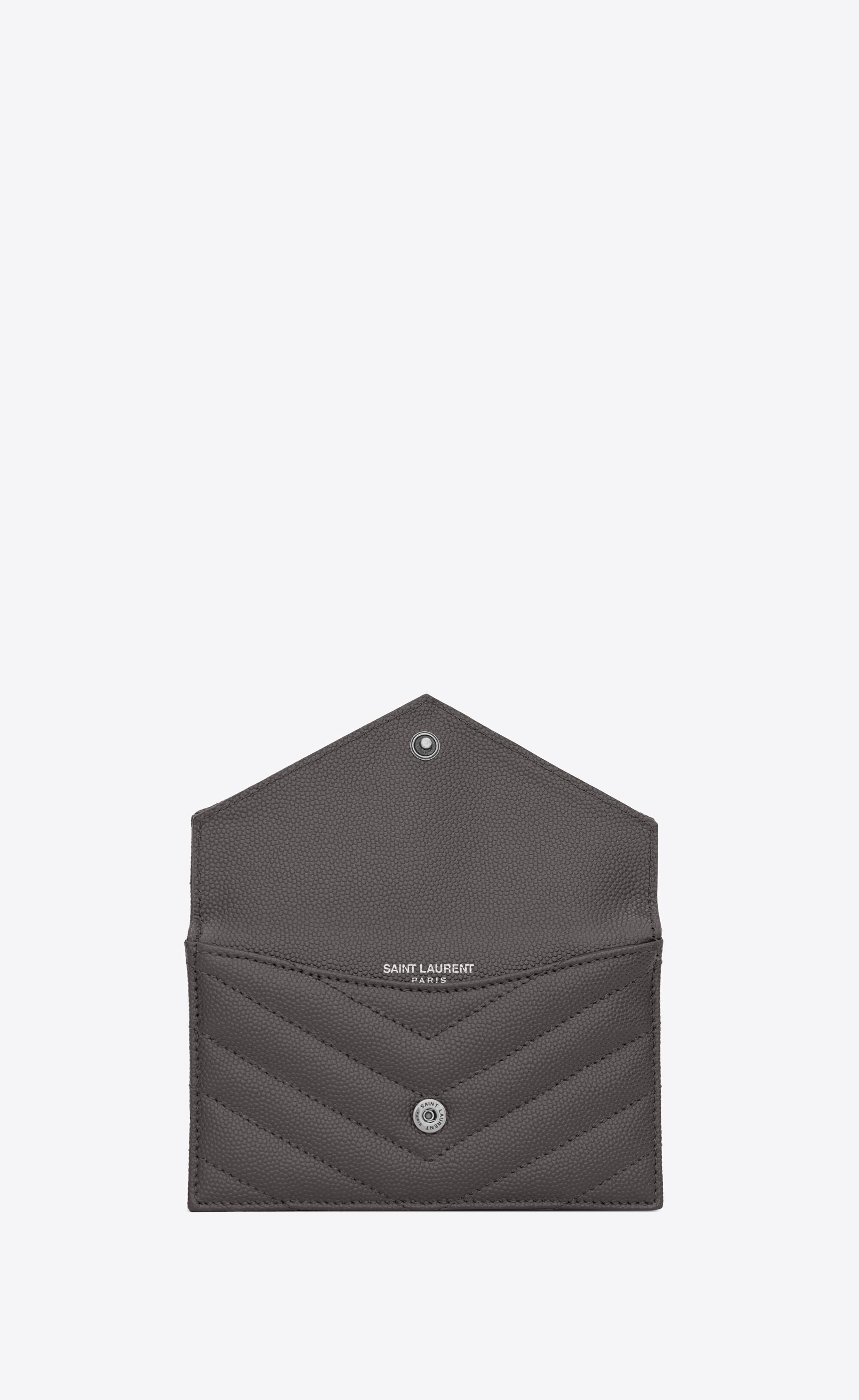 Saint Laurent Tiny Monogram Zipped Fragments Credit Card Case In Grained  Leather - ShopStyle Wallets