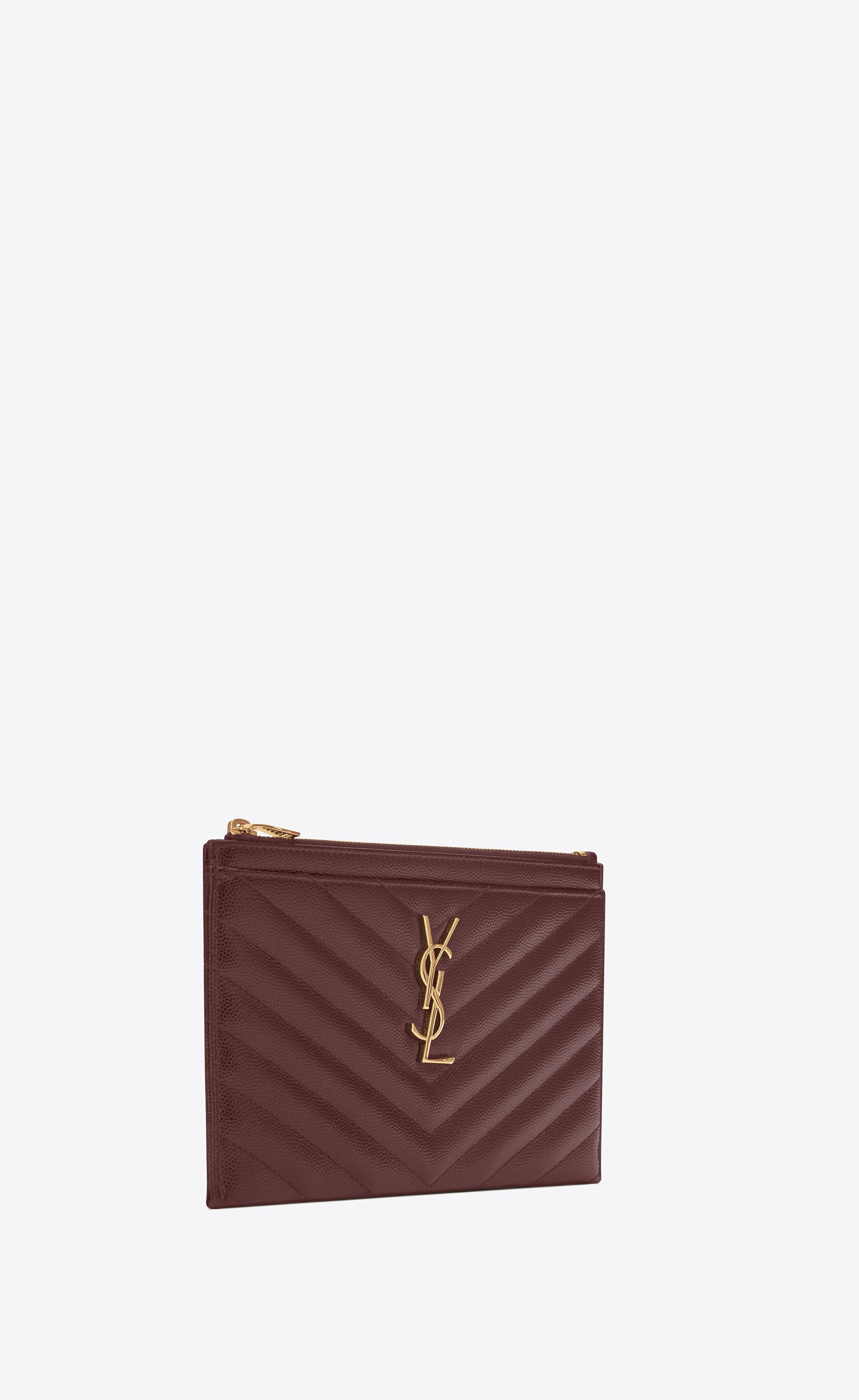 monogram bill pouch