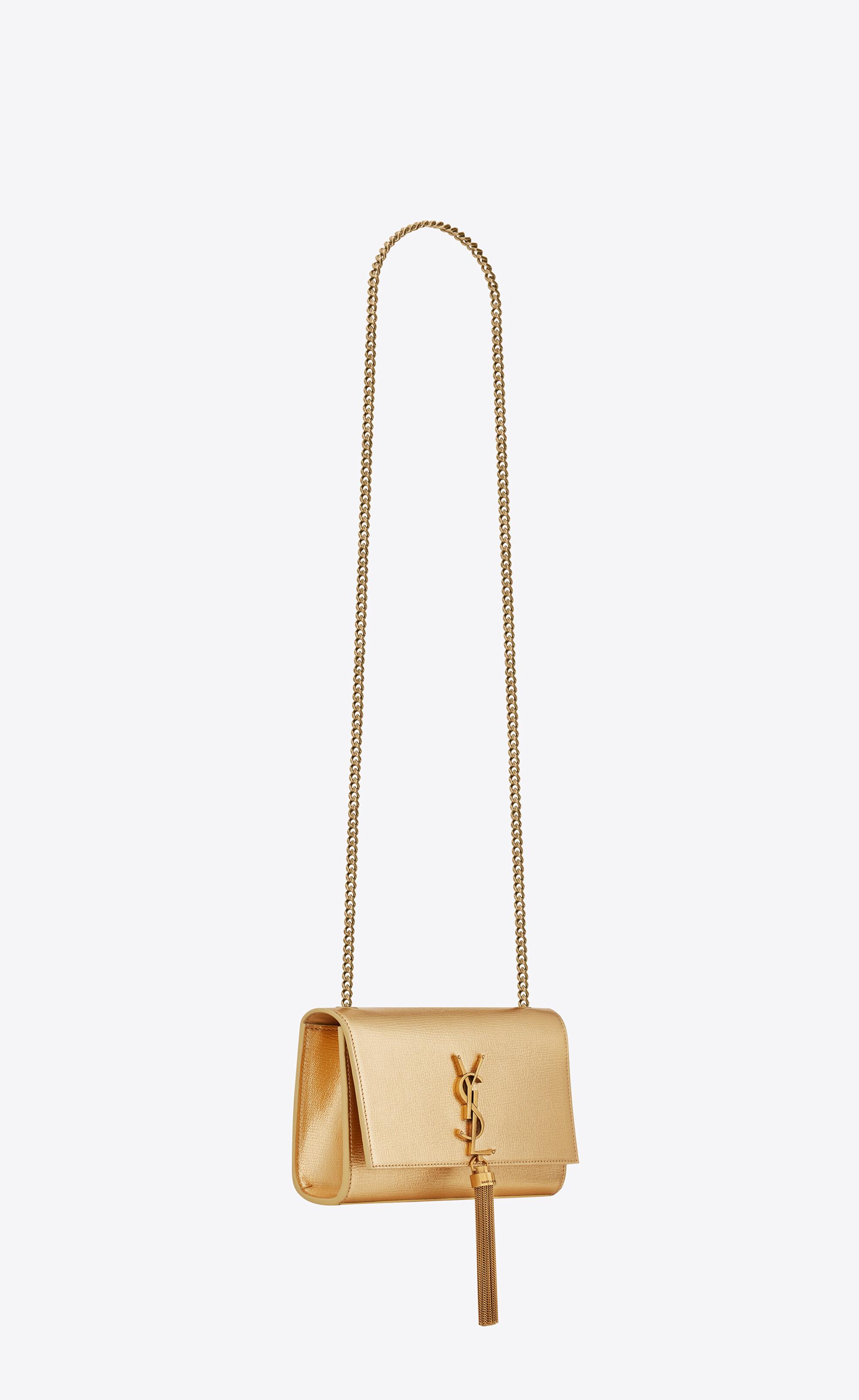 Yves Saint Laurent, Bags, Ysl Kate Small Chain Bag In Grain De Poudre  Embossed Leather