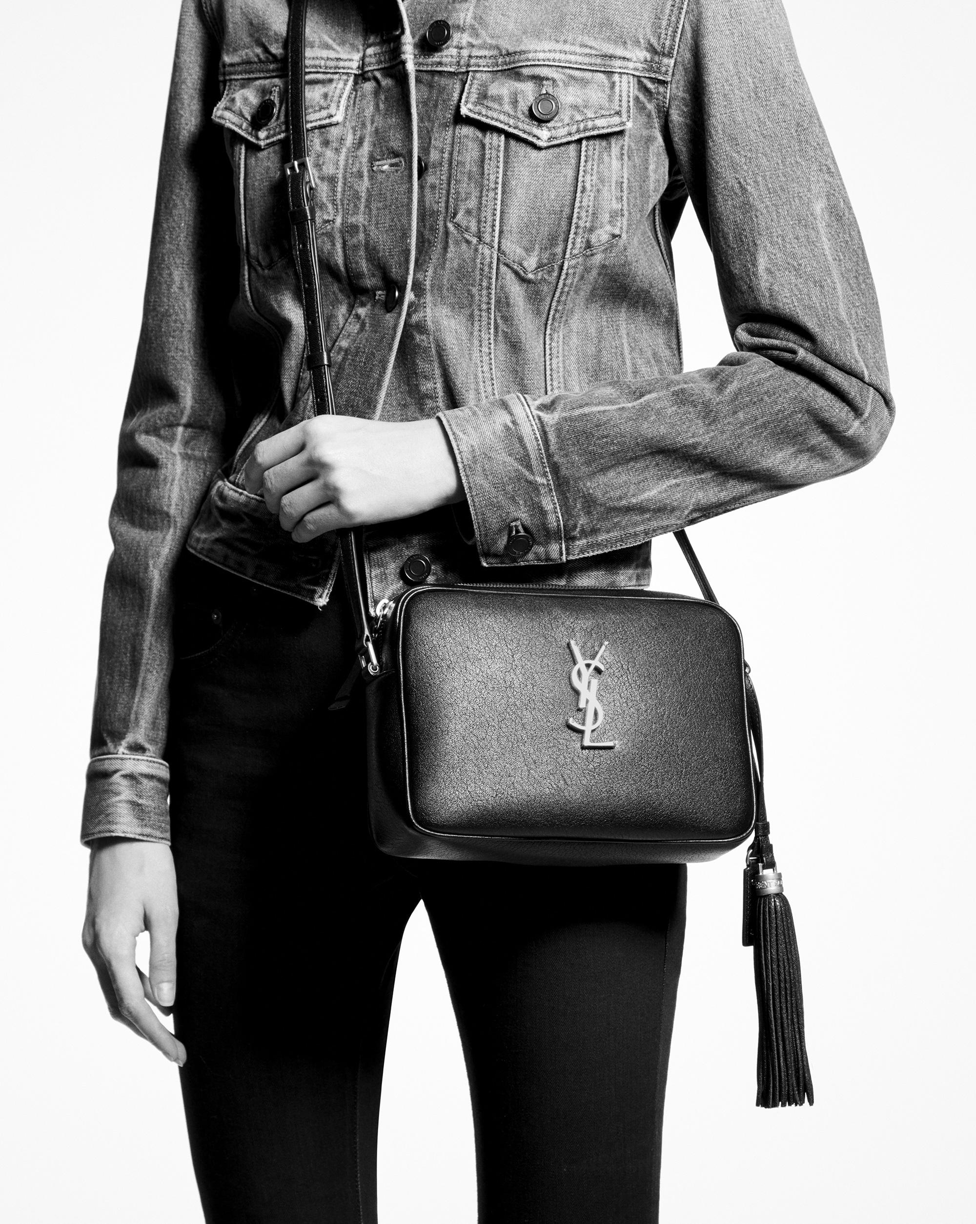 ysl camera bag black