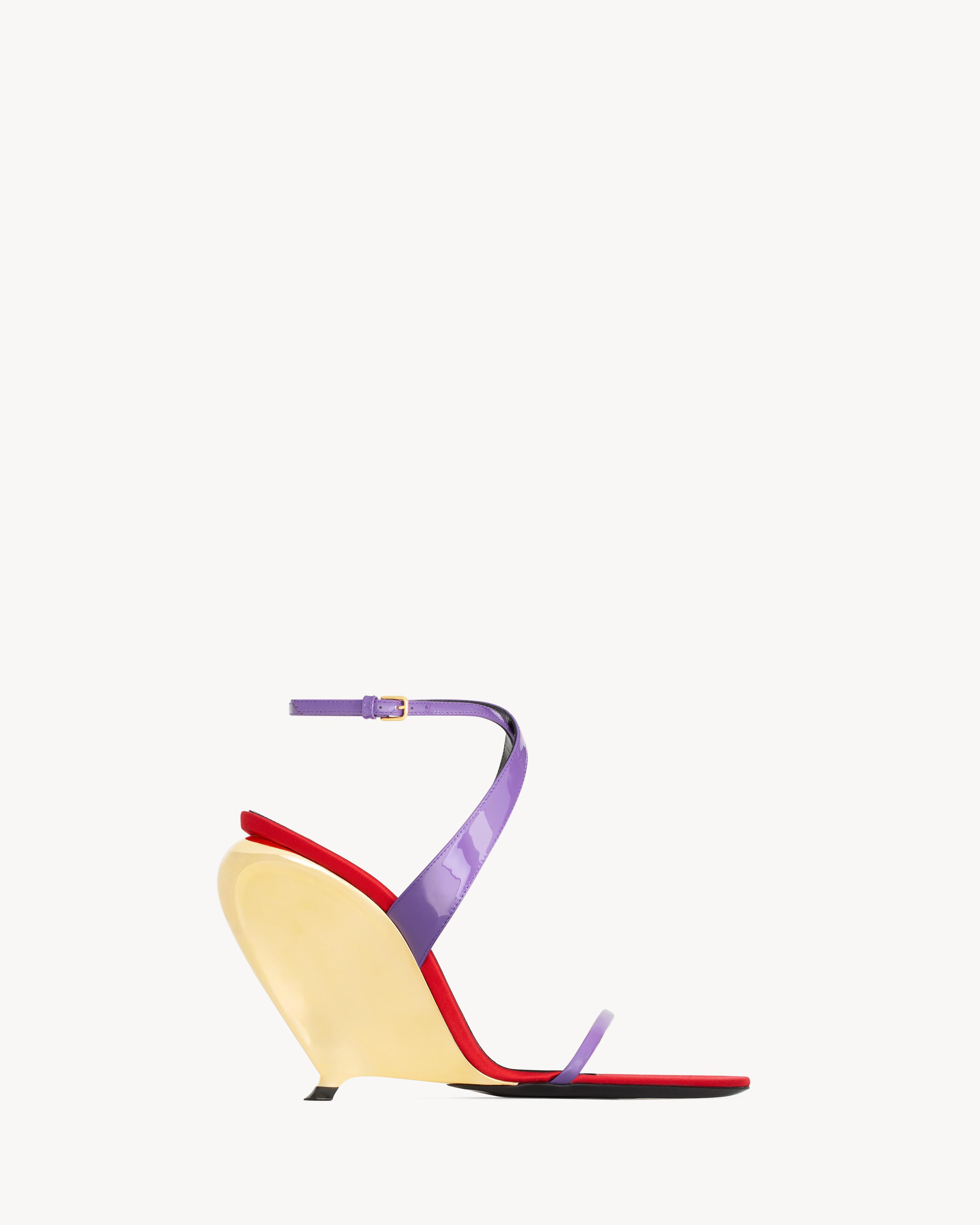 Saint Laurent Tallulah Wedges in Purple | Lyst