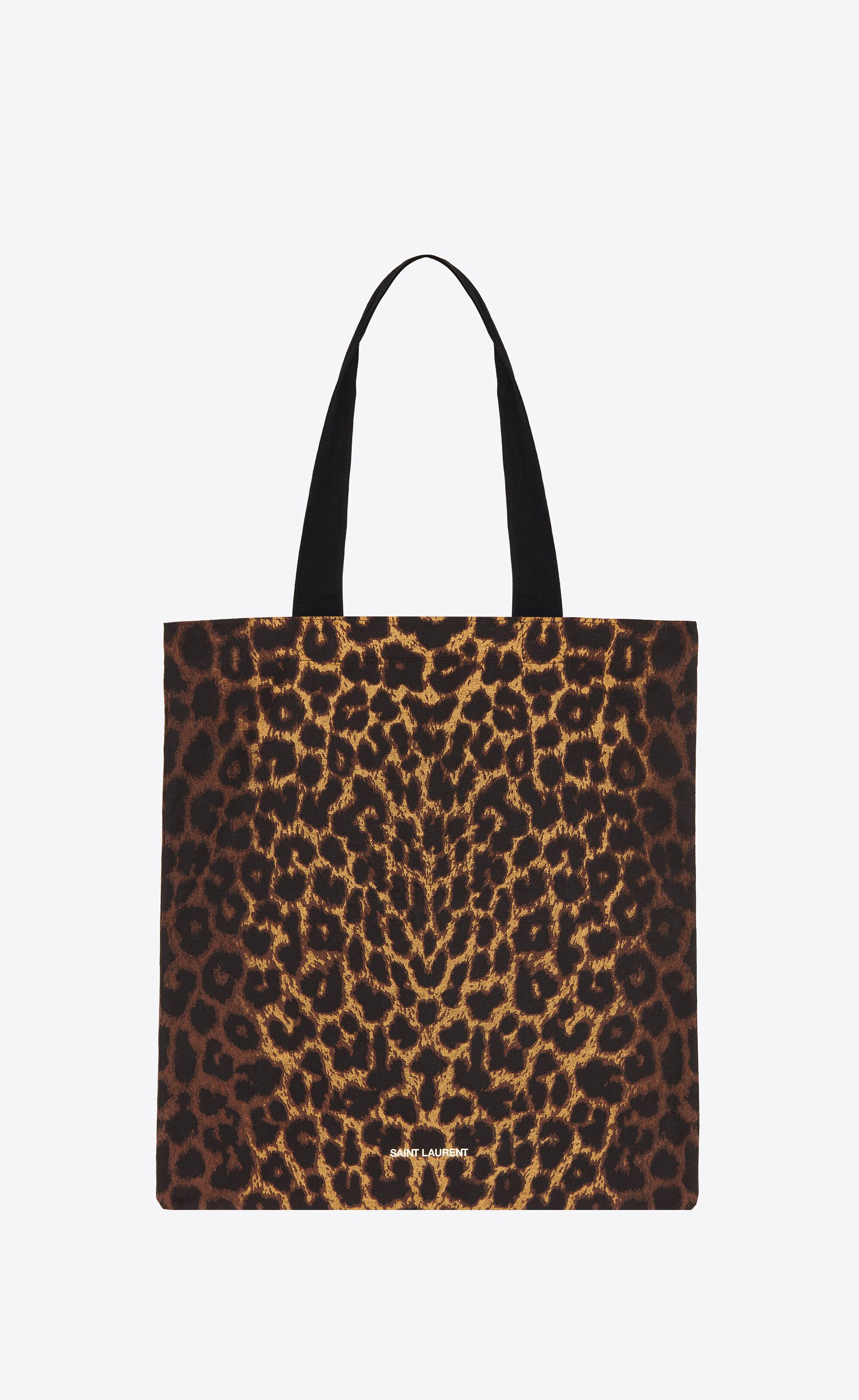leopard print shopper bag