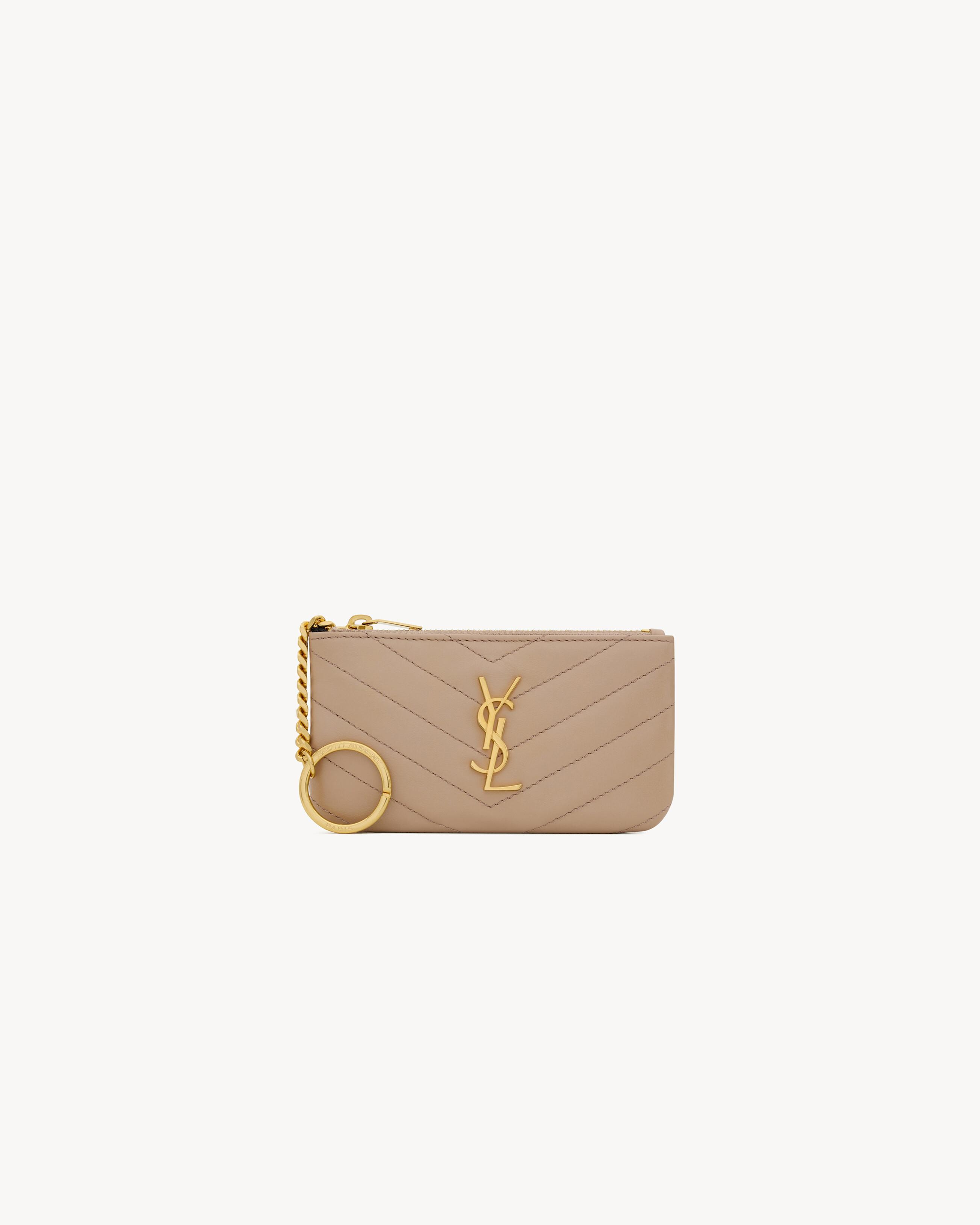 Ysl card holder keychain sale