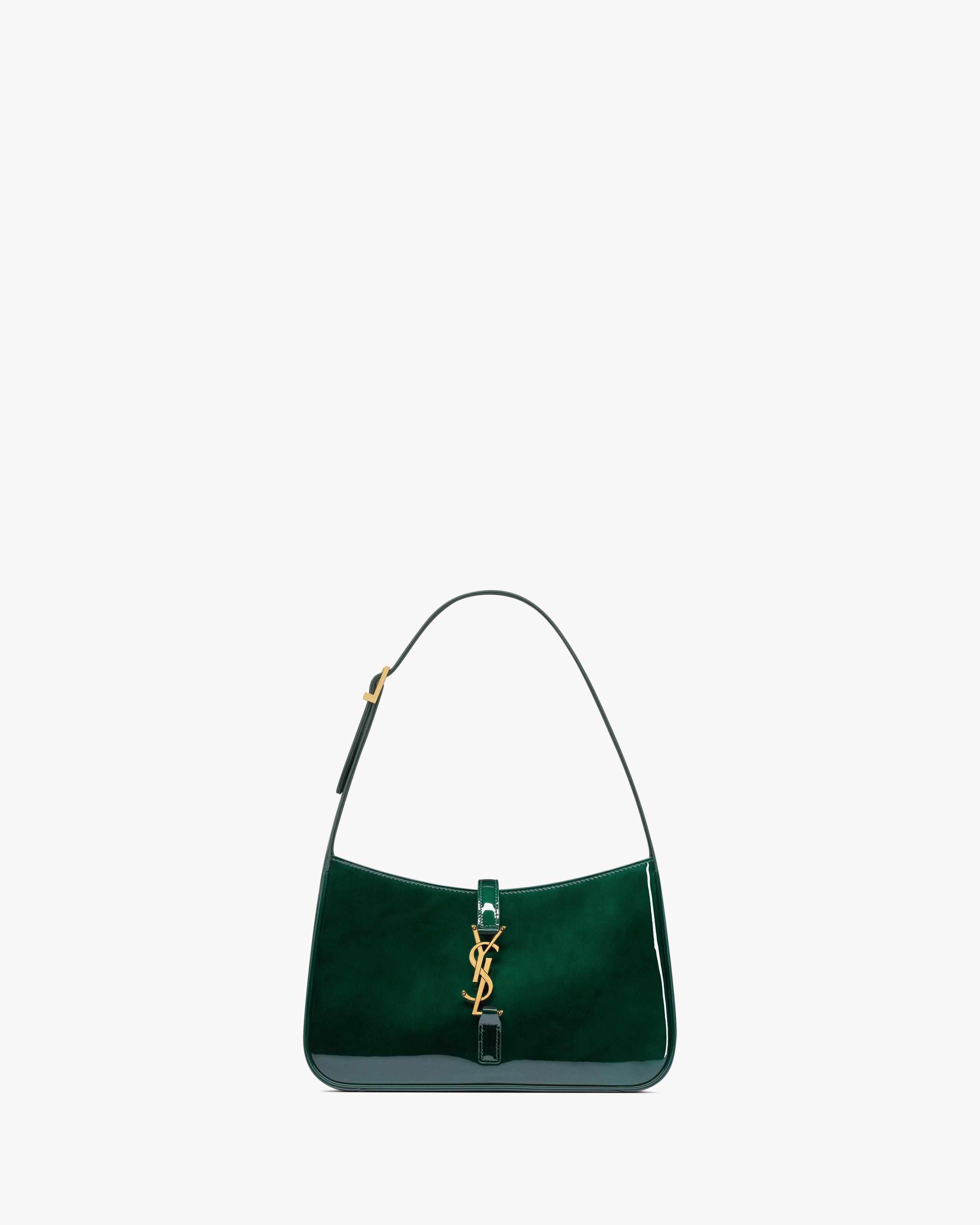 ショルダーバッグ・ポシェット Saint Laurent Sage Green Suede Le 5 A 7 Shoulder Bag Le 5 à 7 Large suede tote bag in green - Saint Laurent