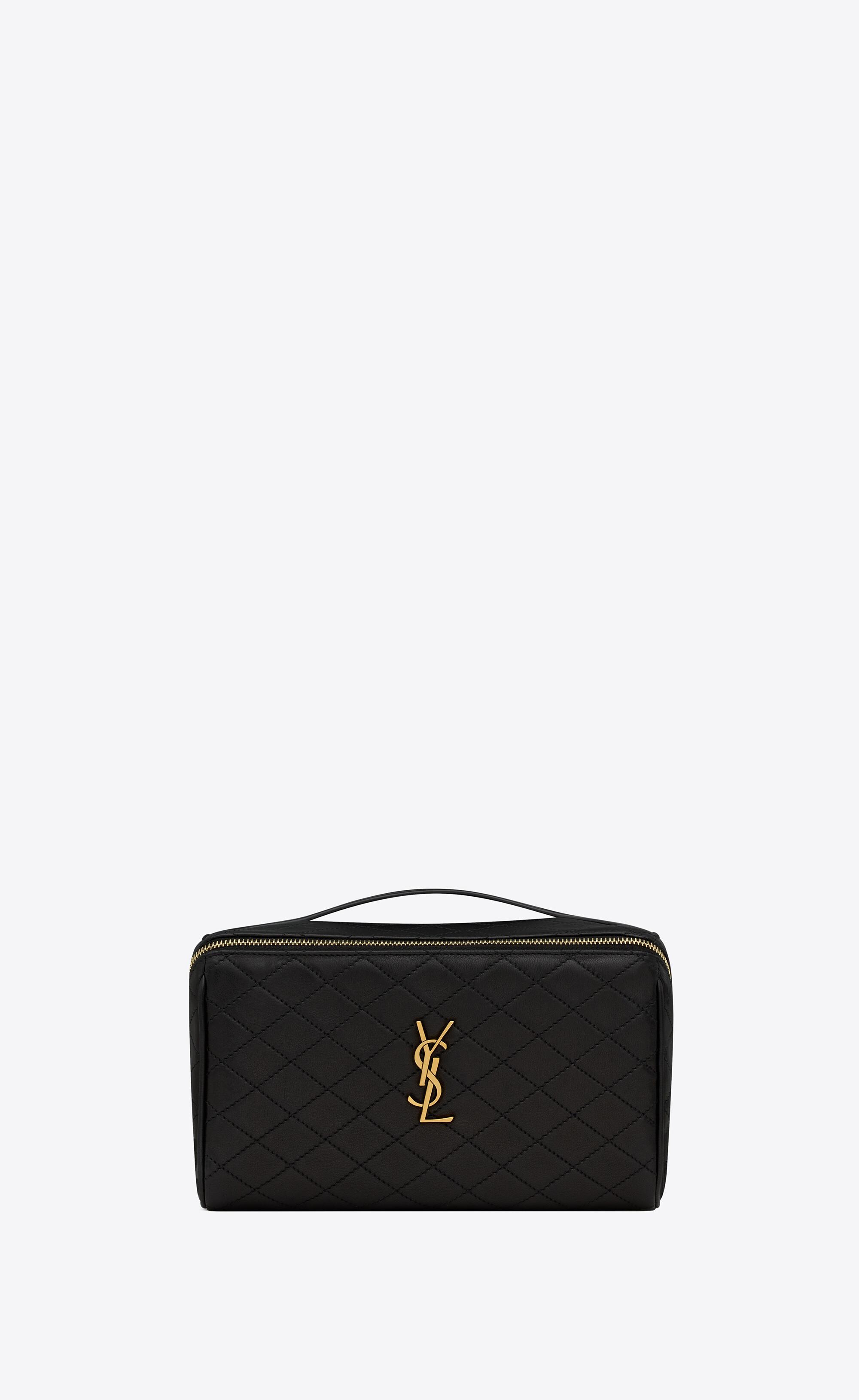 YSL 25S SAINT LAURENT GABY 19 IN FOX QUILTED CALFSKIN GOLD HARDWRE