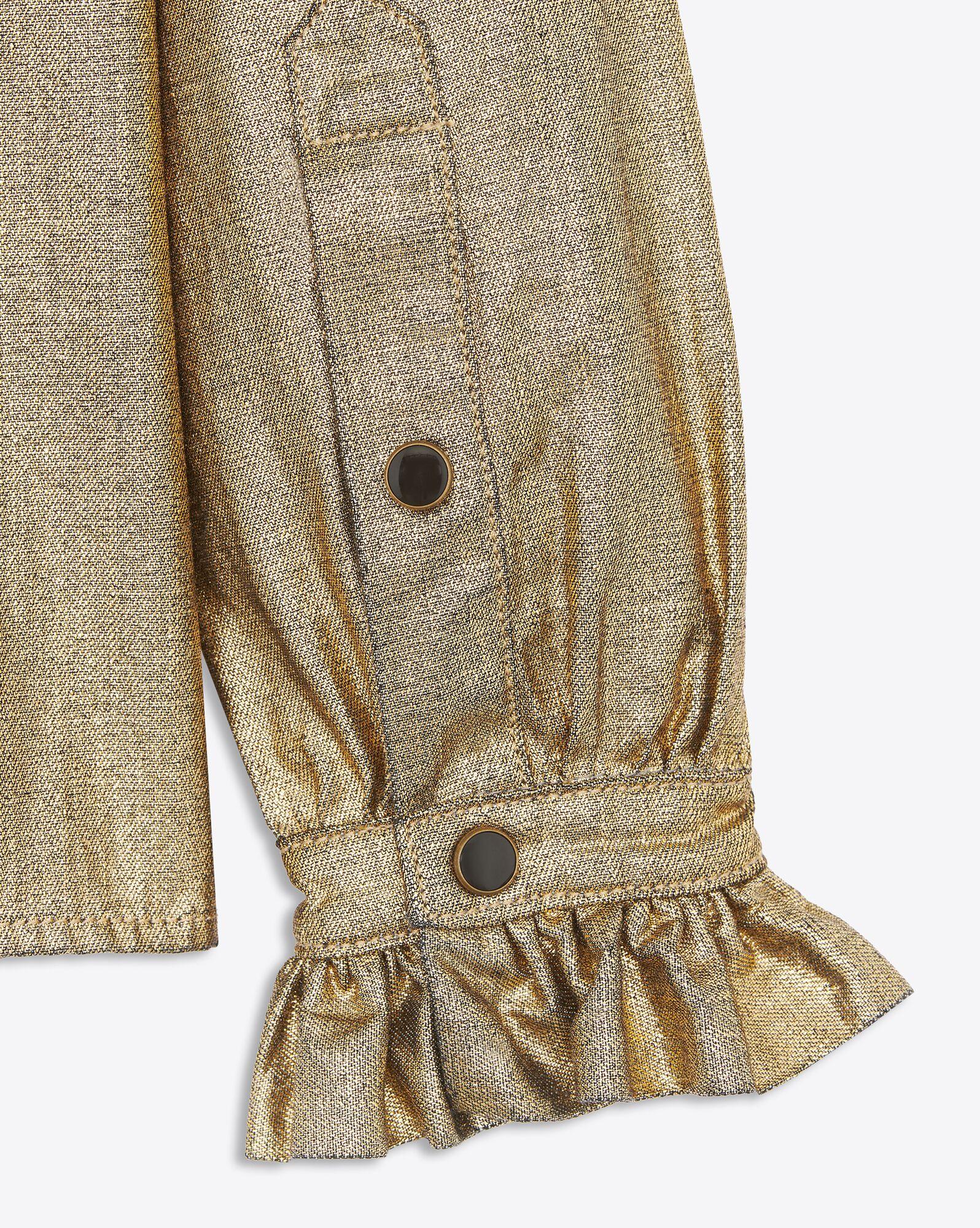 Saint laurent gold clearance shirt