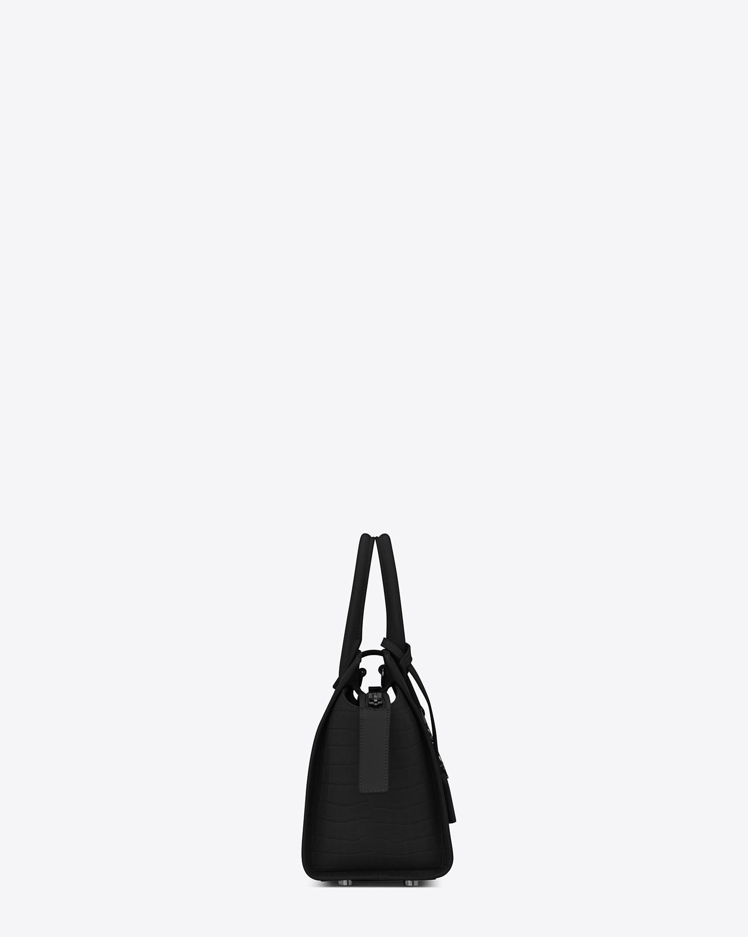 SAINT LAURENT Baby Cabas Monogramme Bag in Black Leather [ReSale]