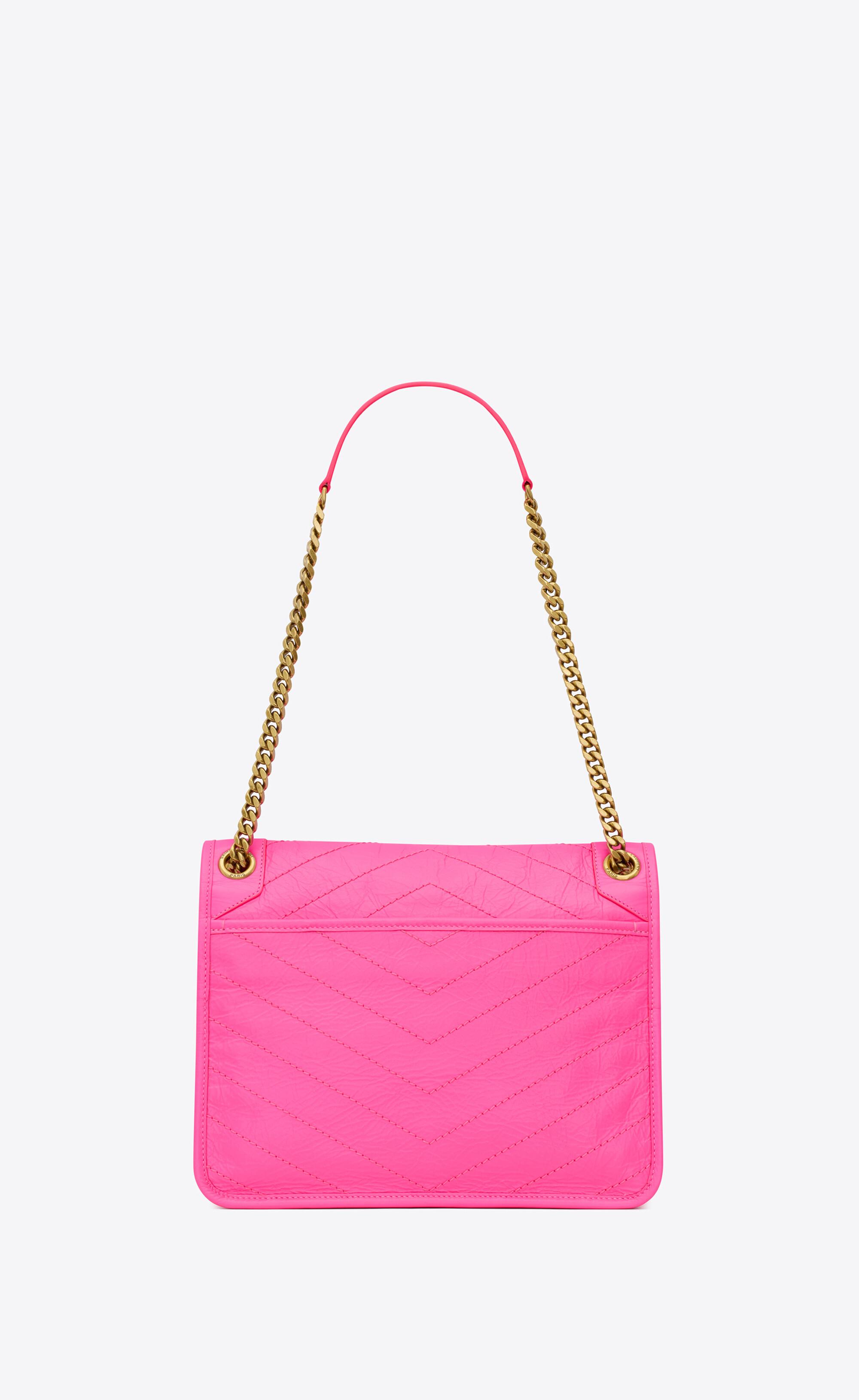 Saint Laurent Niki Medium Chain Bag in Pink | Lyst