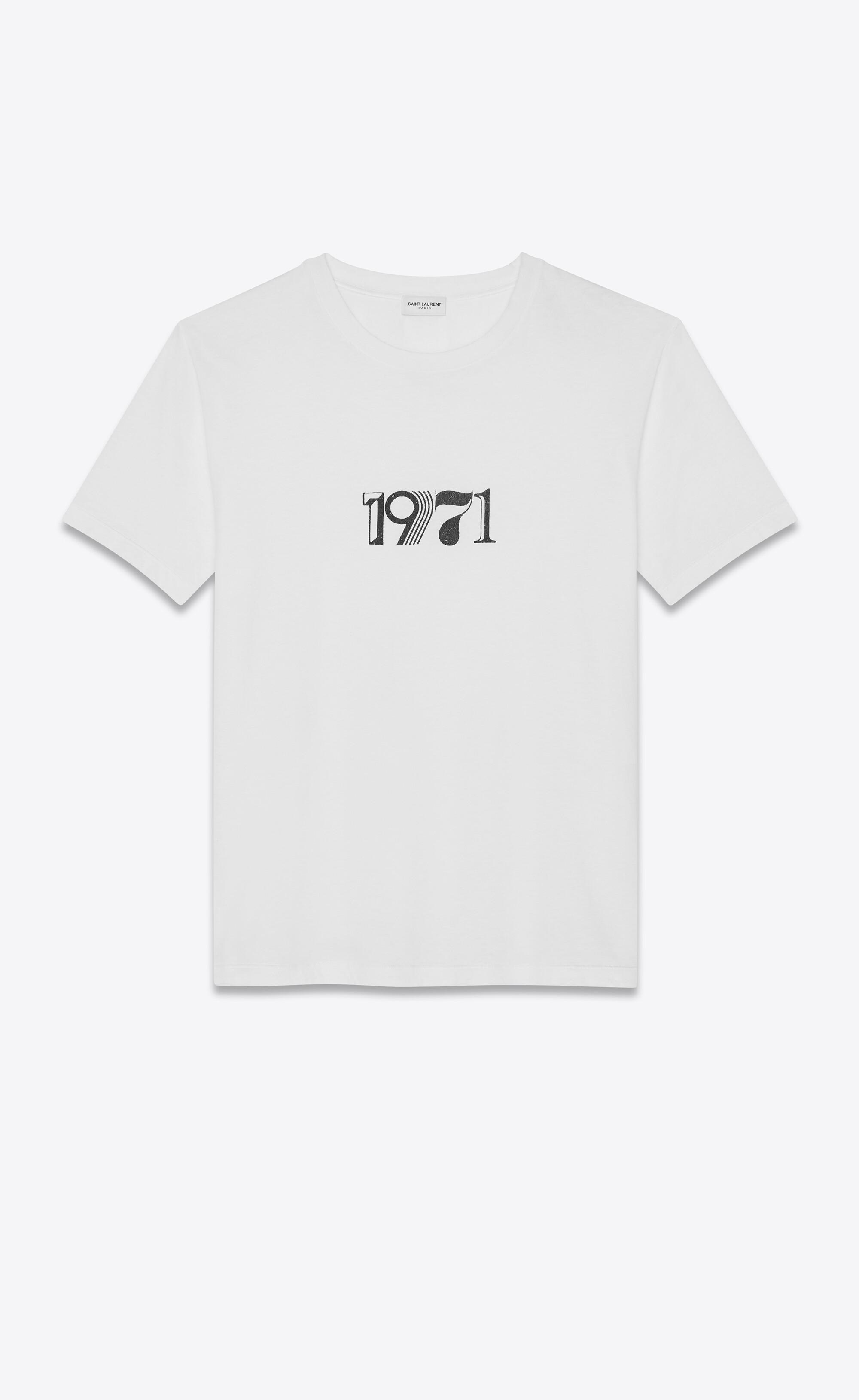 Saint Laurent 1971 T-shirt in Natural for Men - Lyst