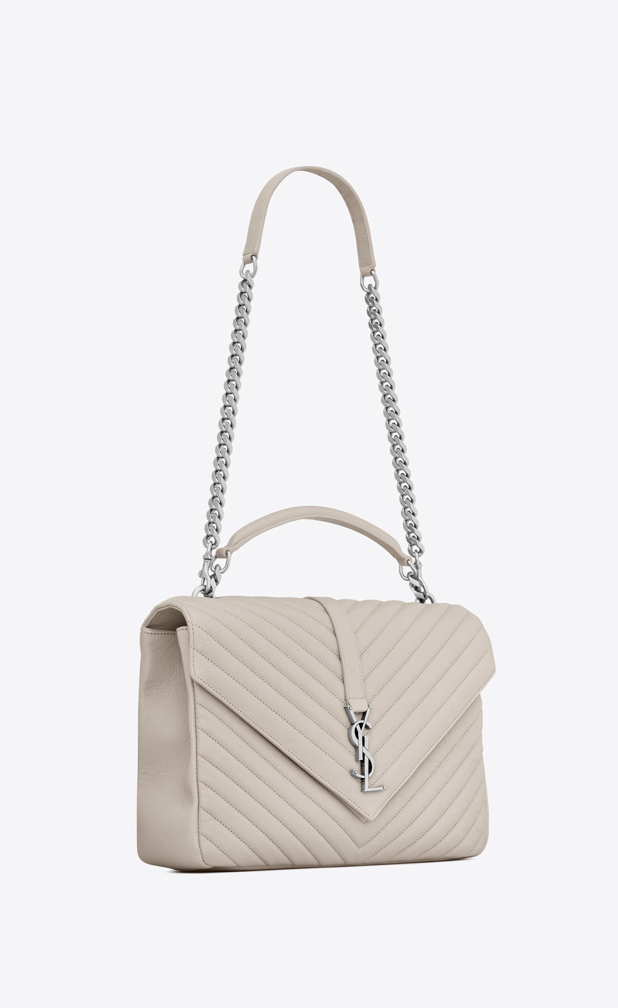 college large in matelassé leather