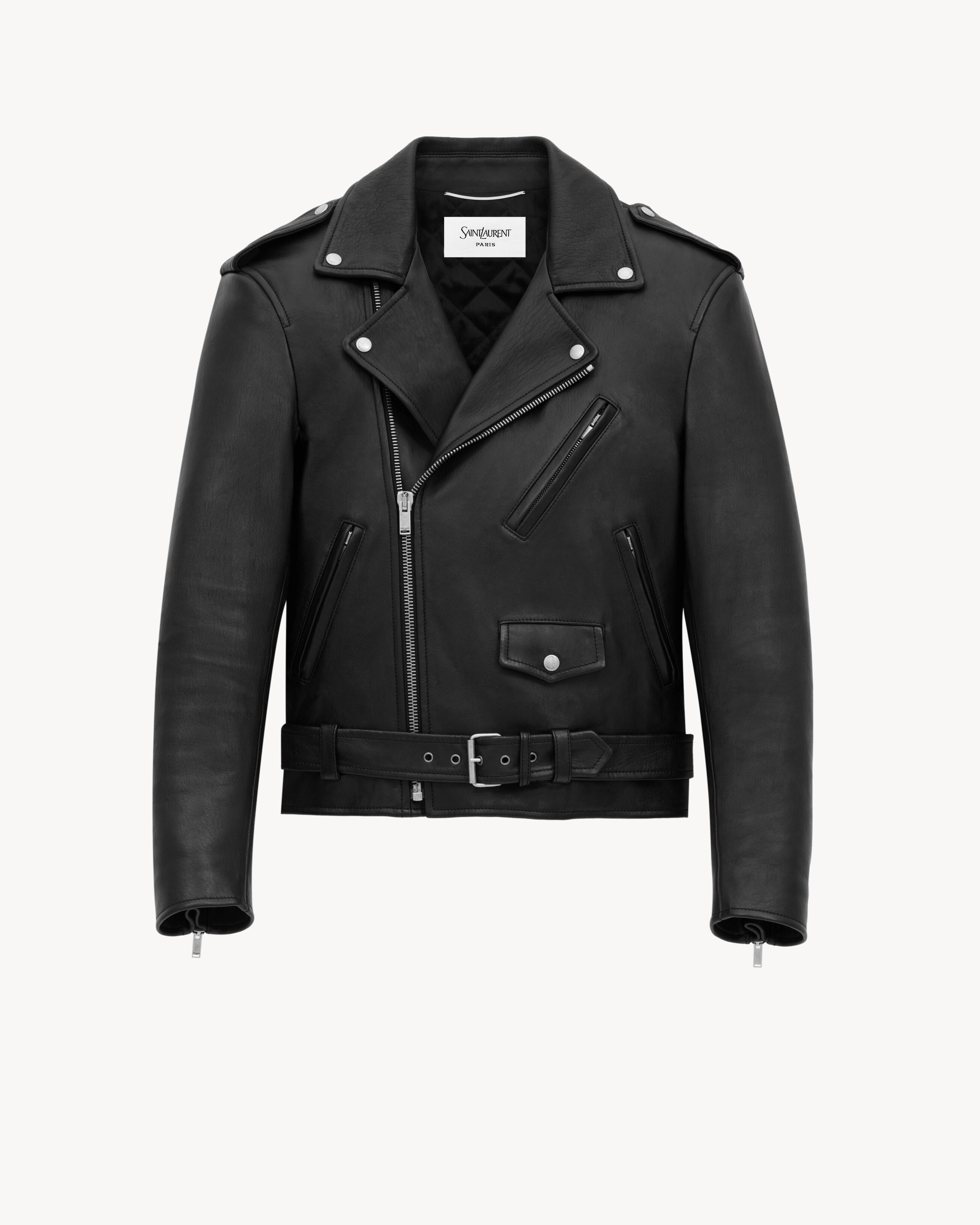 メンズ Saint Laurent レザージャケット | Lyst