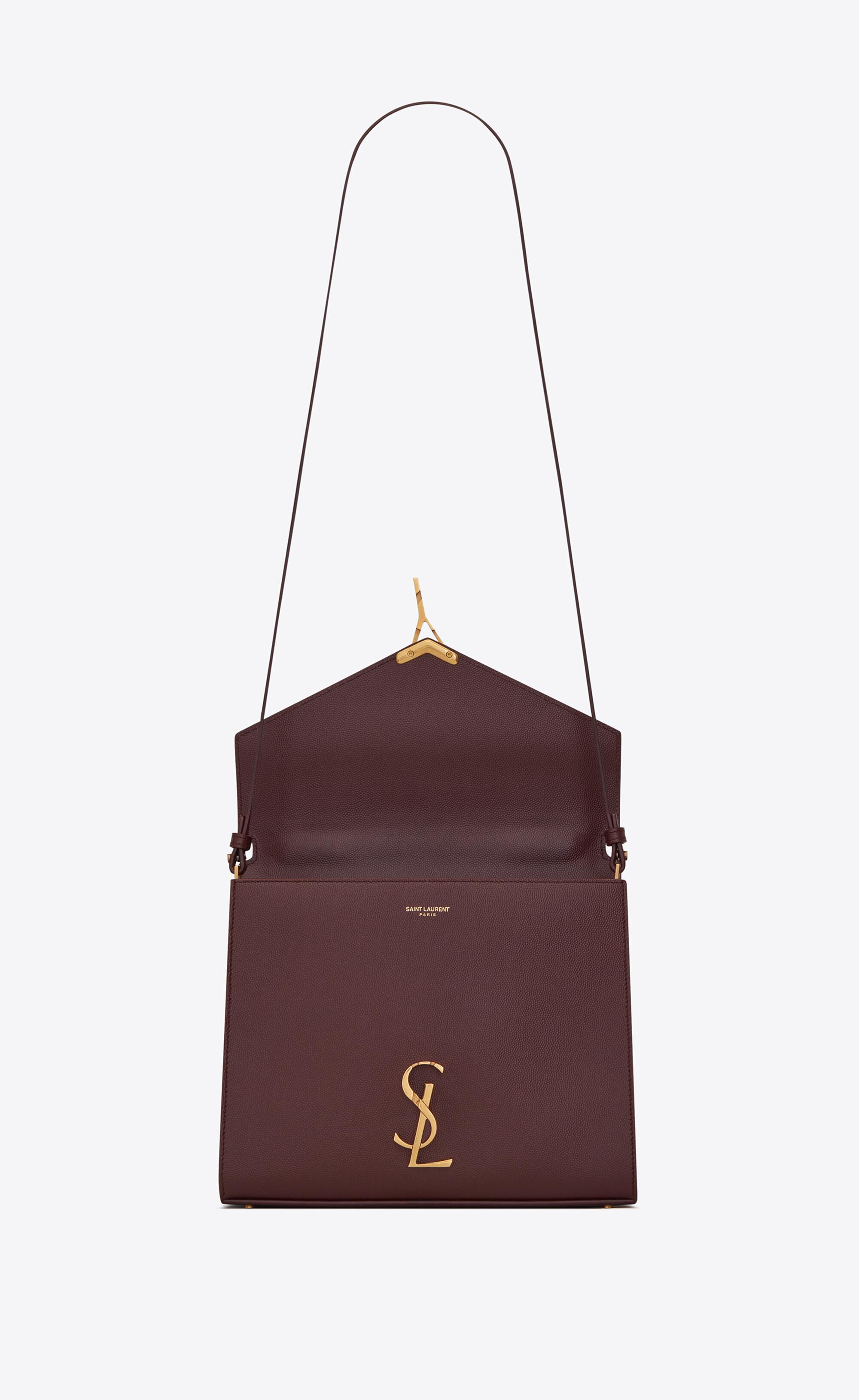 Saint Laurent Cassandra Medium Top Handle Bag In Grain De Poudre Embossed  Leather | Lyst