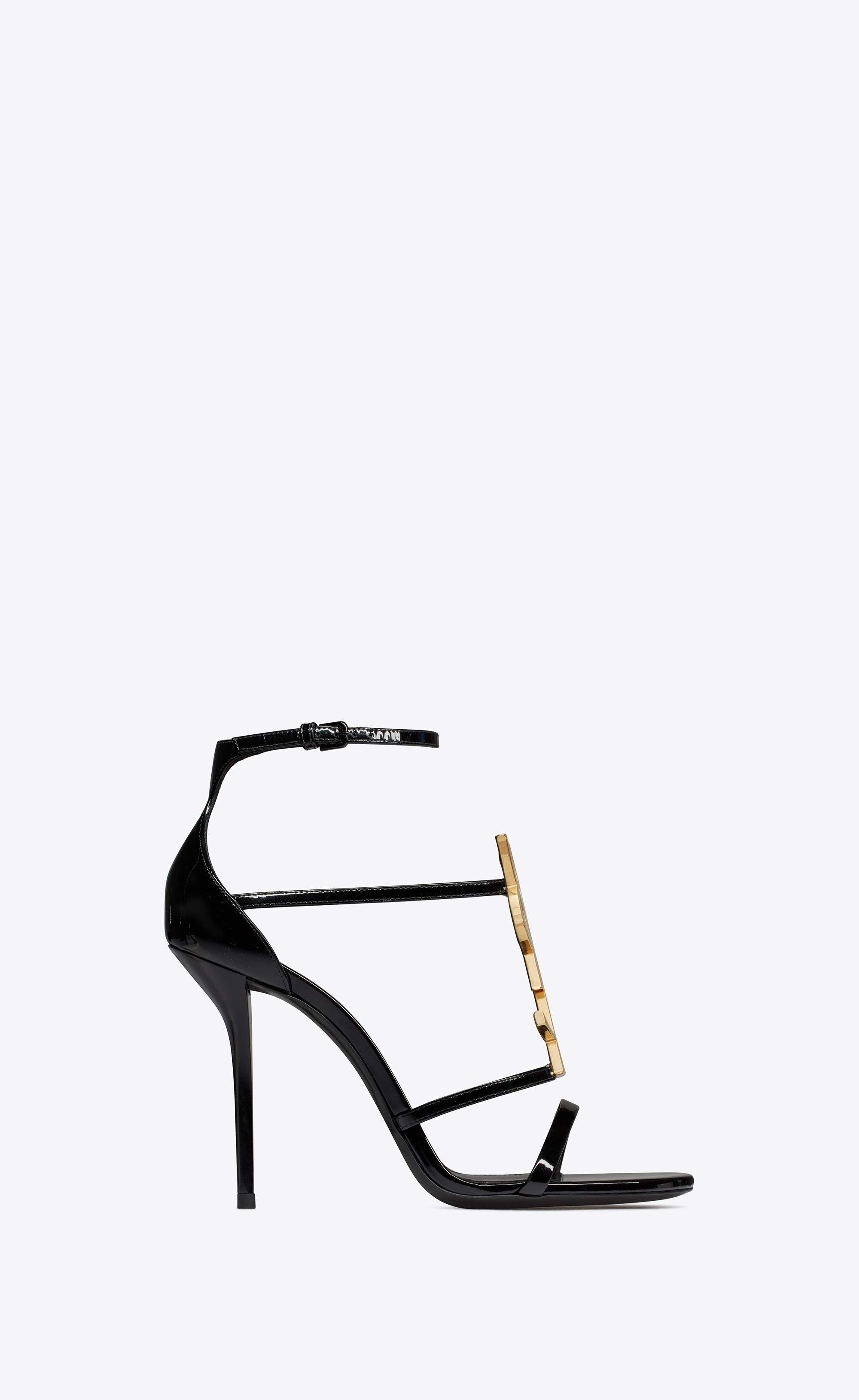 Saint Laurent Cassandra Sandals In 