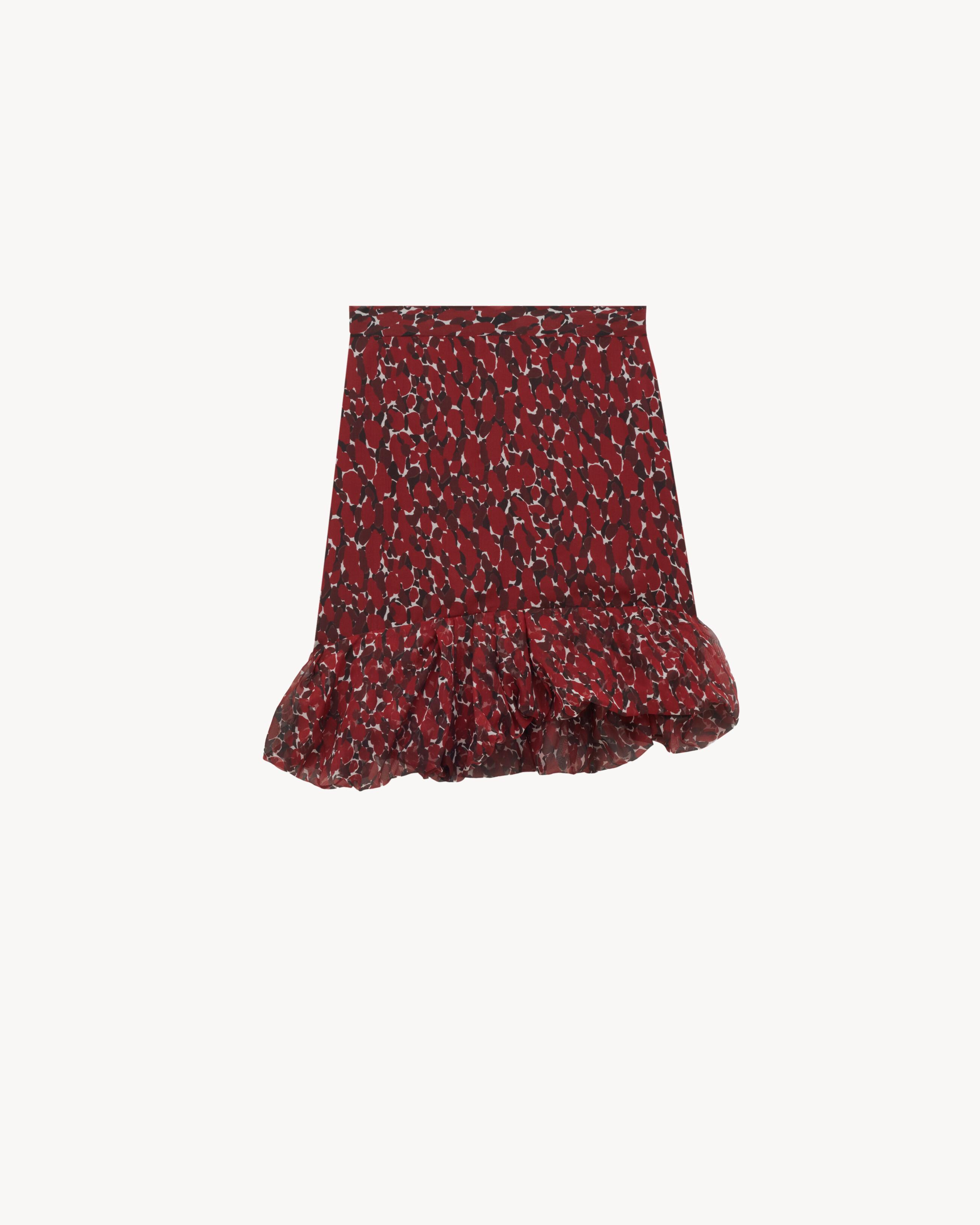 SAINT LAURENT PARIS ミニスカート 黒 2137125J0111 ルディックパーク Ludic Park カットレースフリフリミニスカート