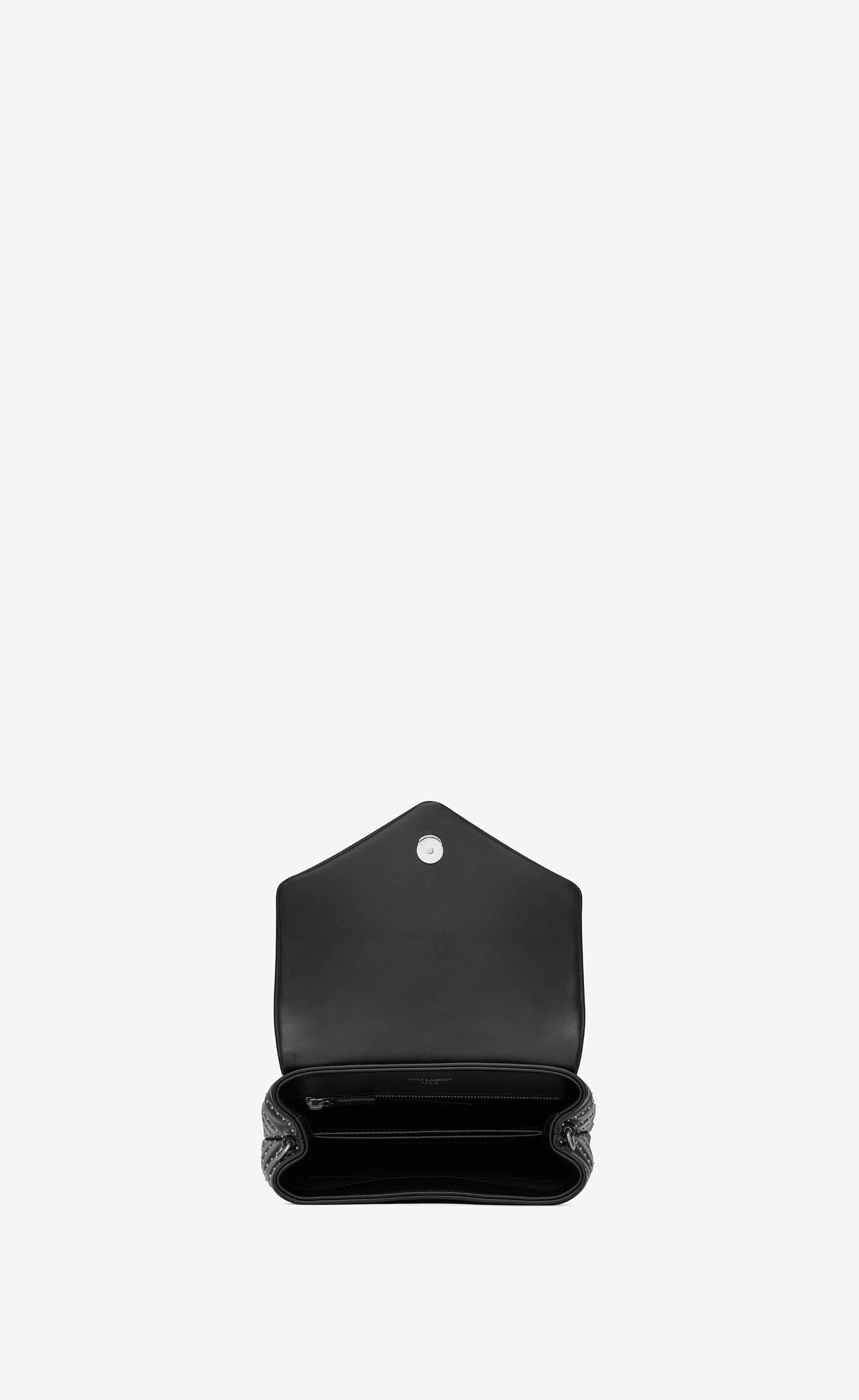 Saint Laurent Loulou Studded Toy Bag in Black