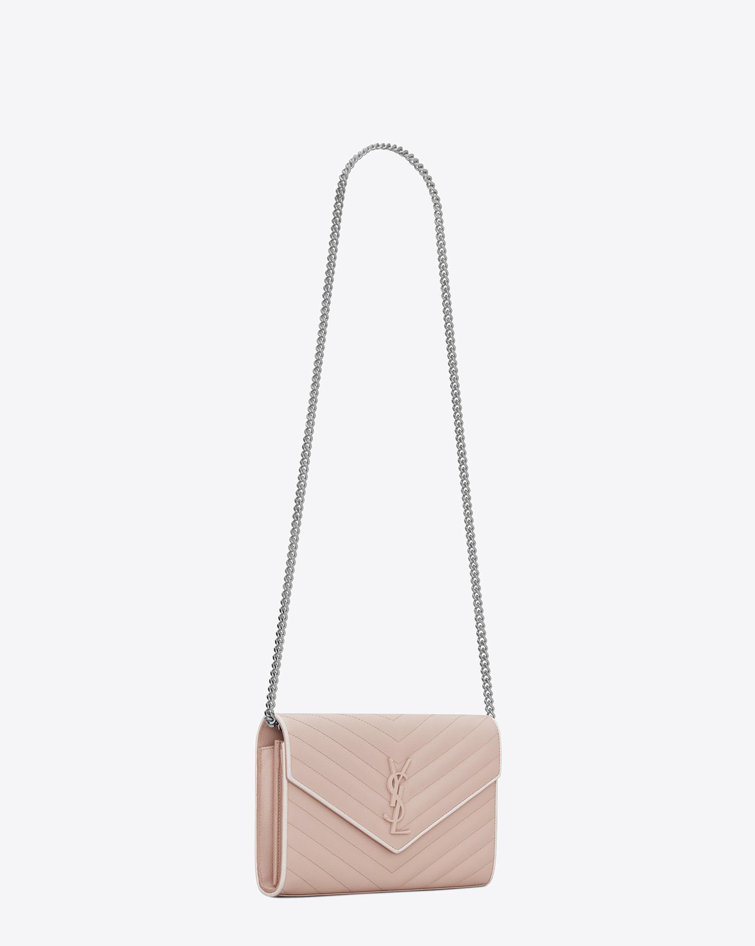 monogram chain wallet