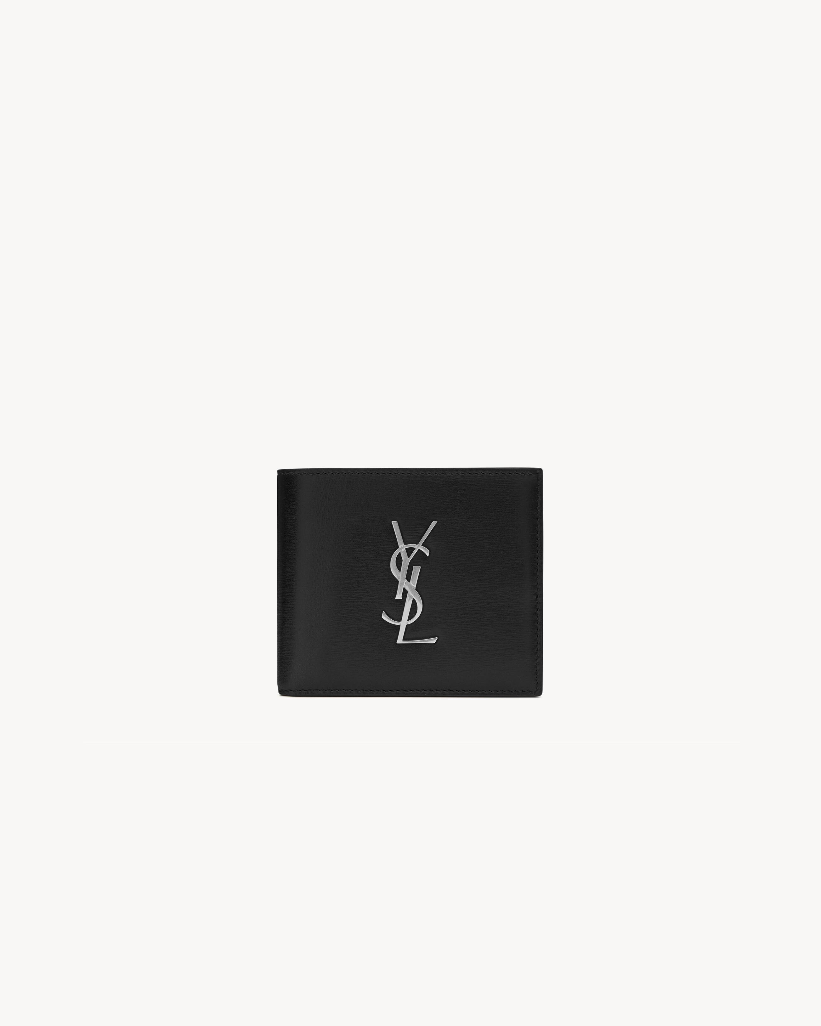折りたたみ財布 Saint Laurent Portafoglio con monogramma \"East/West\" Saint Laurent Portafoglio Con Monogramma East/West