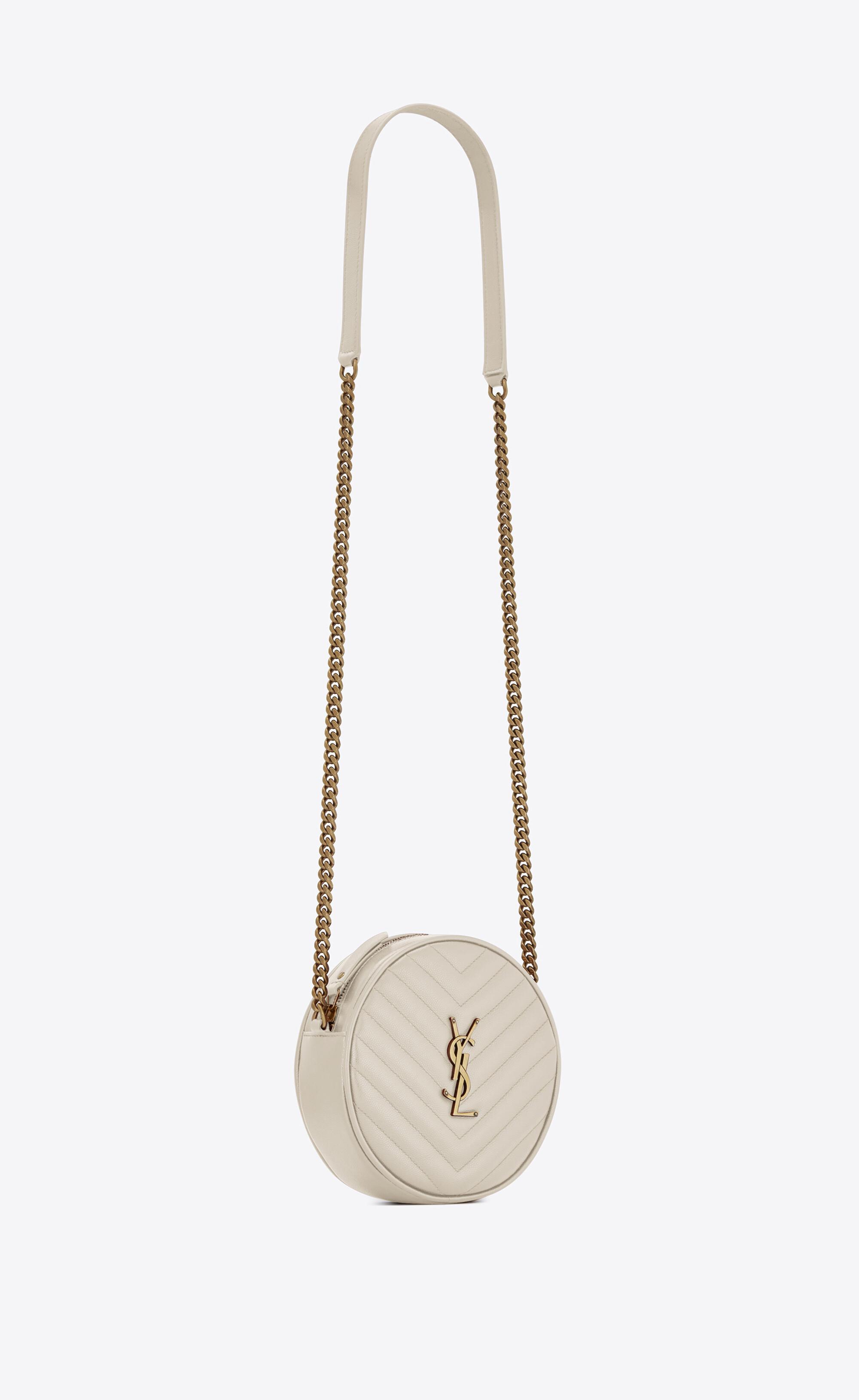 saint laurent vinyle quilted bolsa